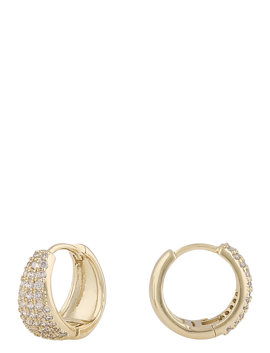 SNÖ of Sweden - Brooklyn oval ring ear g/clear - Onesize - kreolen - g/clear - 2