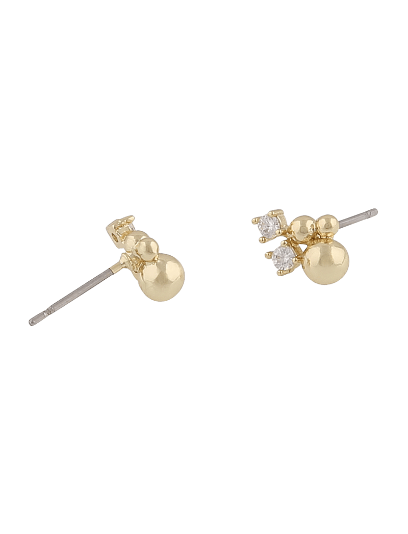 SNÖ of Sweden - Lise irregular ear s/clear - studs örhängen - g/clear - 1