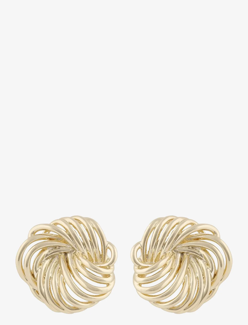 SNÖ of Sweden - Dakota big round ear  plain g - Onesize - statement örhängen - plain g - 1