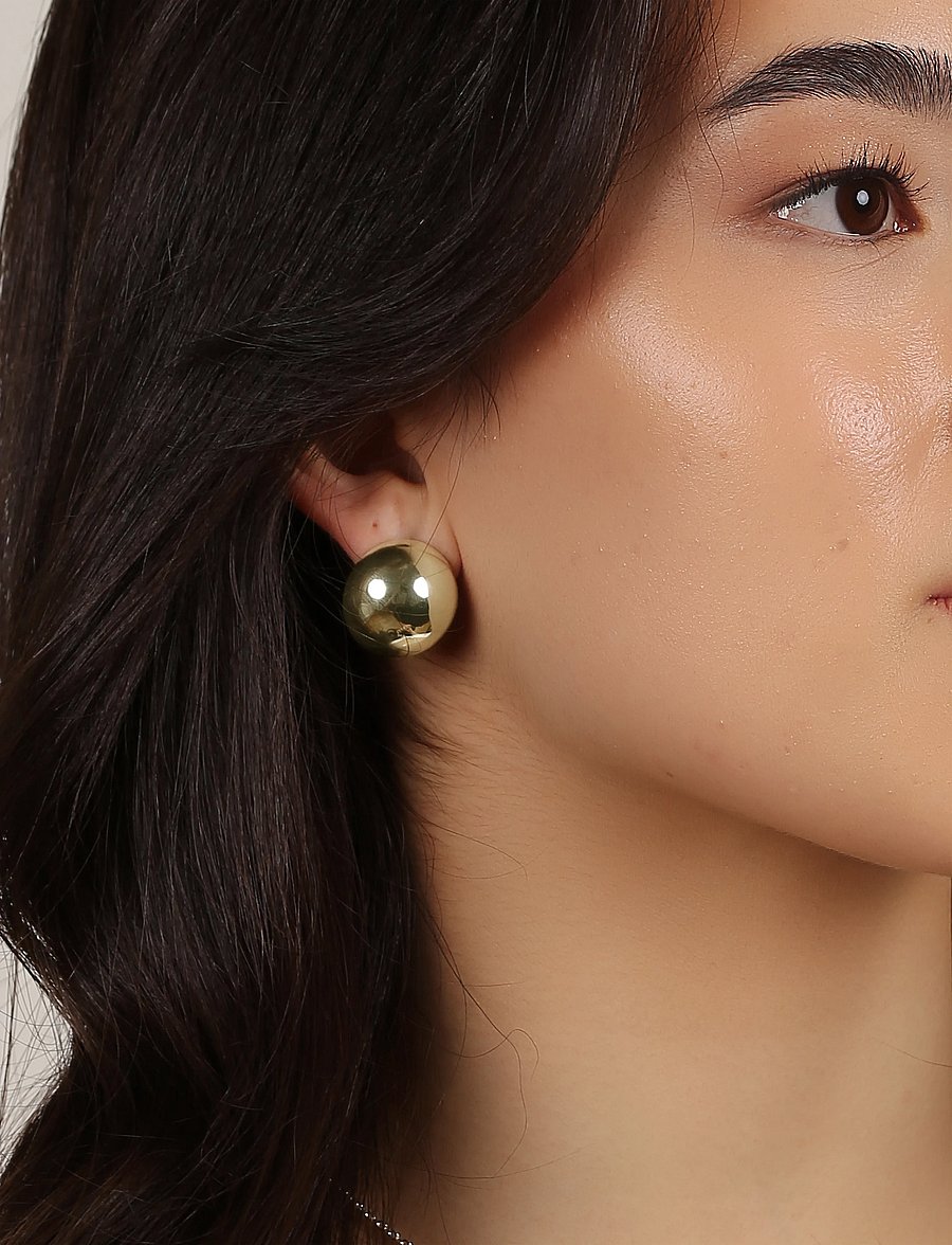SNÖ of Sweden - Billie big ear plain g - Onesize - neet-kõrvarõngad - plain g - 0