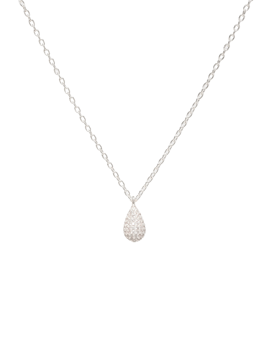 SNÖ of Sweden - Naomi drop pendant neck 45 s/clear - 45 cm - chain necklaces - s/clear - 1