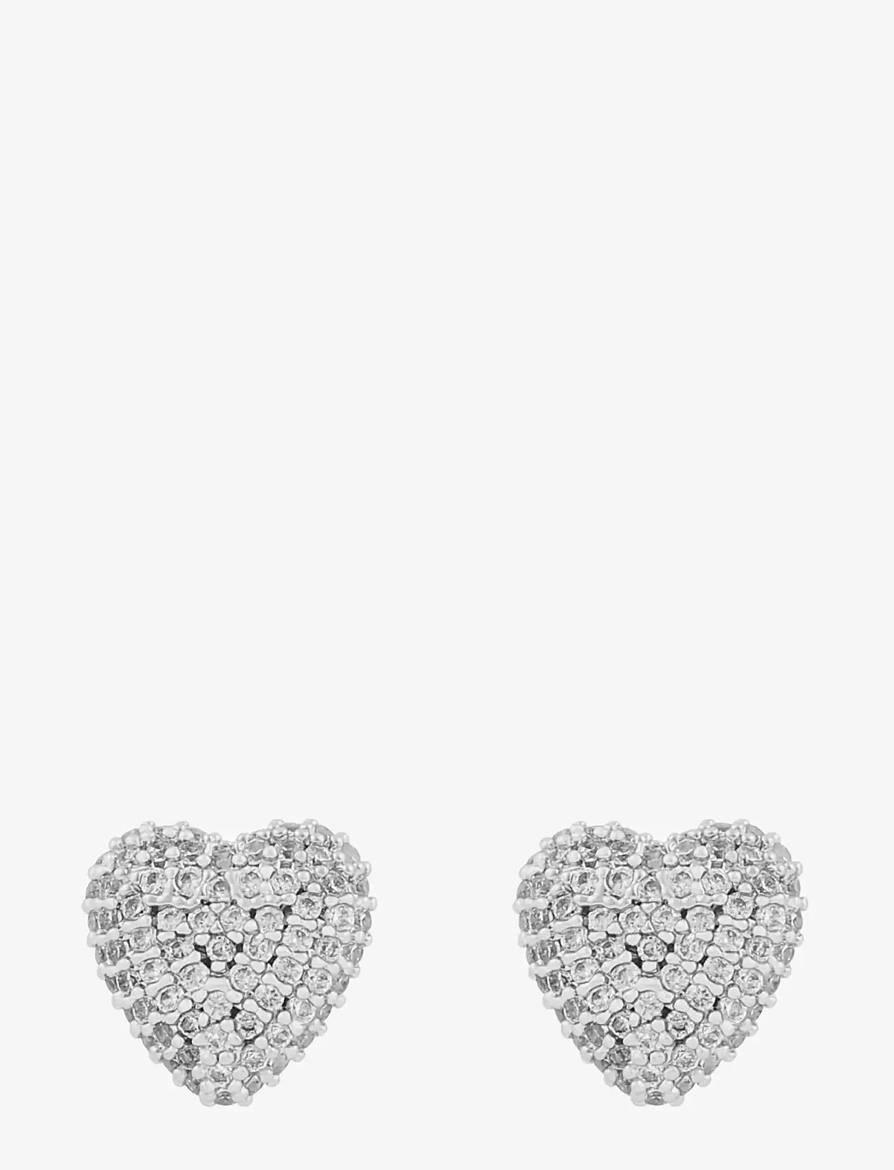SNÖ of Sweden - Stina heart ear s/clear - Onesize - ohrstecker - s/clear - 0