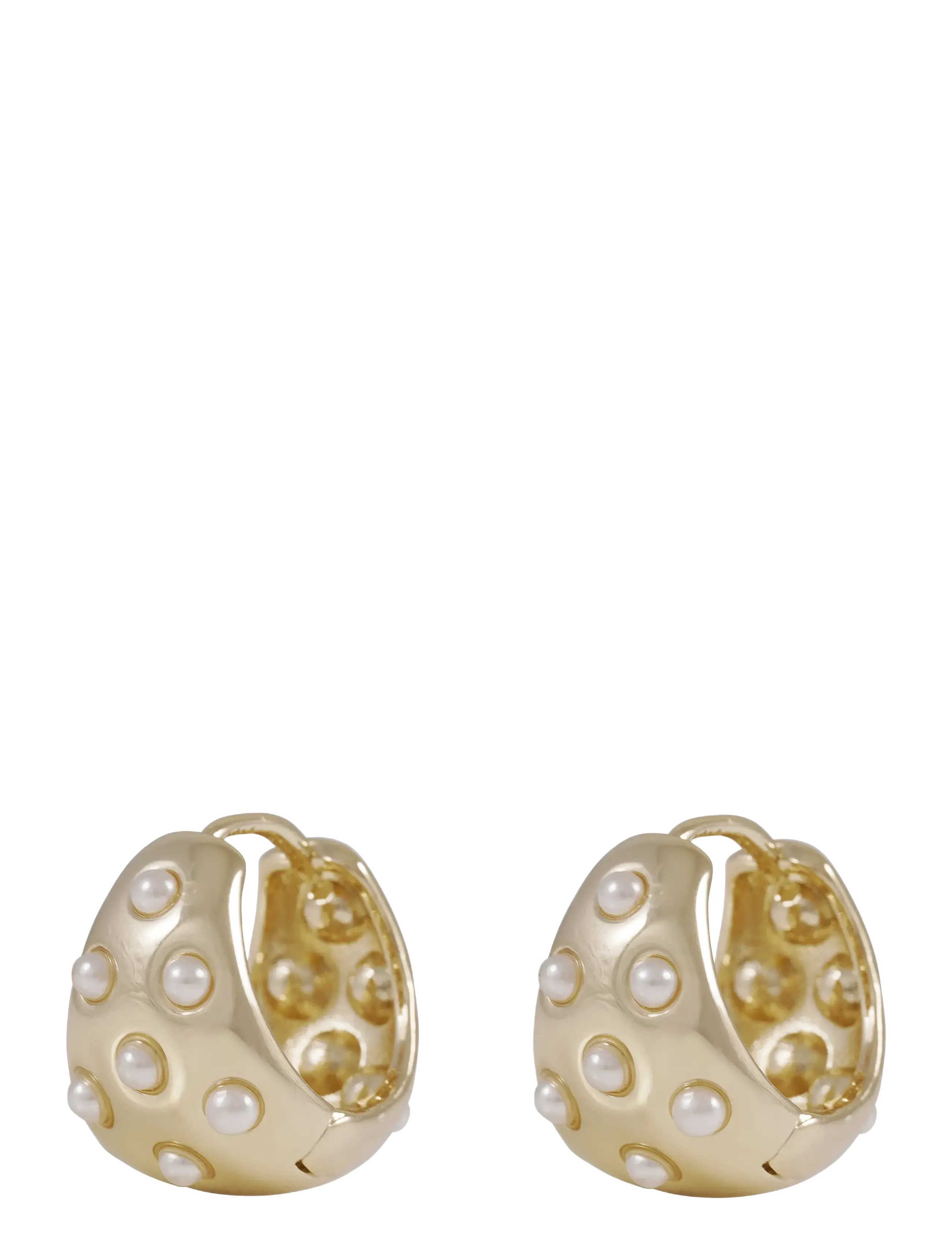 SNÖ OF SWEDEN Seife Pearl Oval Ring Ear G/Weiß - Onesize Gold - One Size - Damen