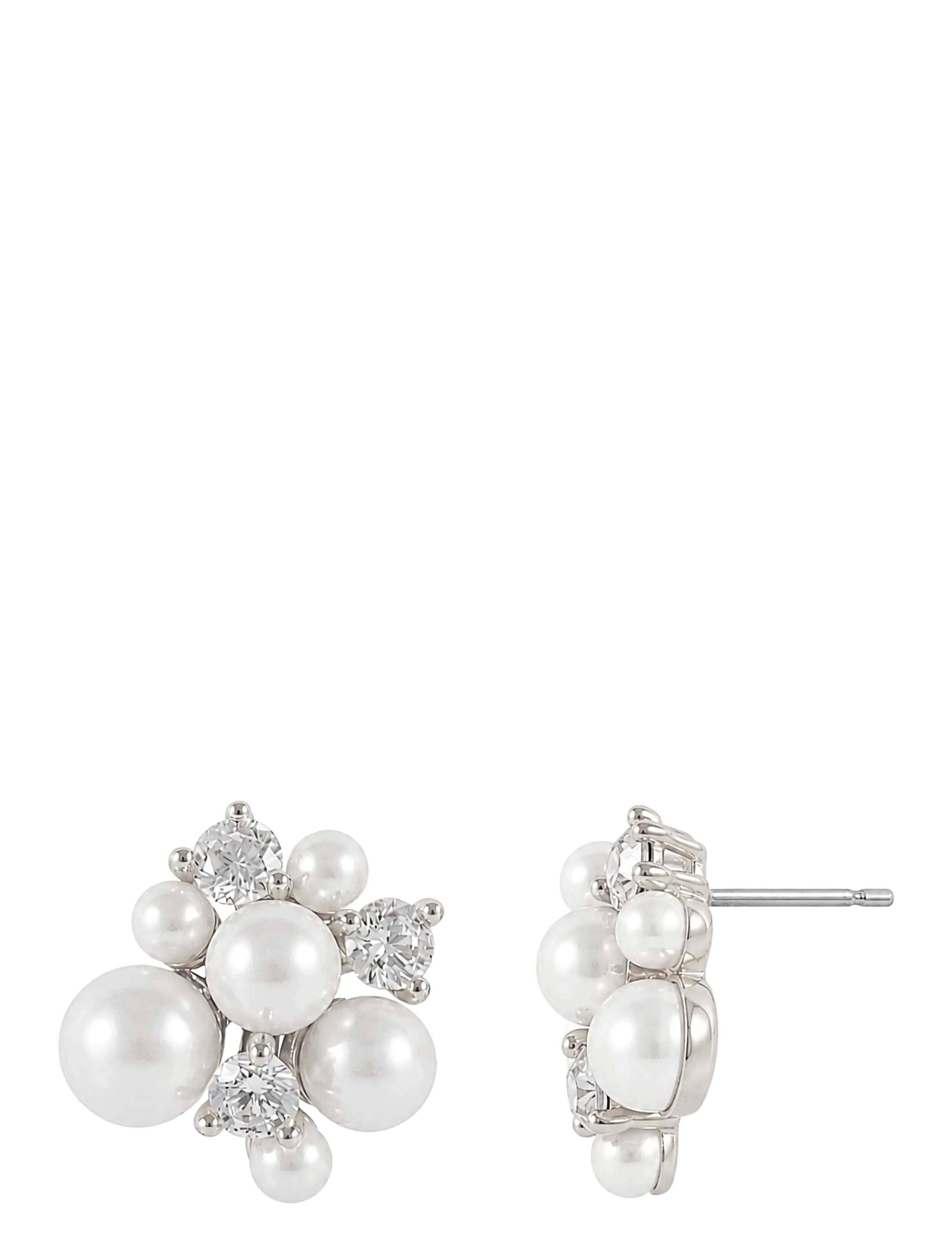 SNÖ of Sweden - Mayfair irregular pearl ear s/white - Onesize - perlenohrringe - s/white - 2
