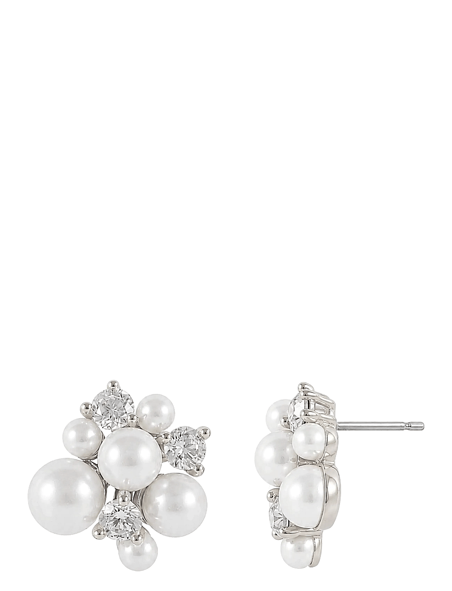 SNÖ of Sweden - Mayfair irregular pearl ear s/white - Onesize - perlenohrringe - s/white - 2
