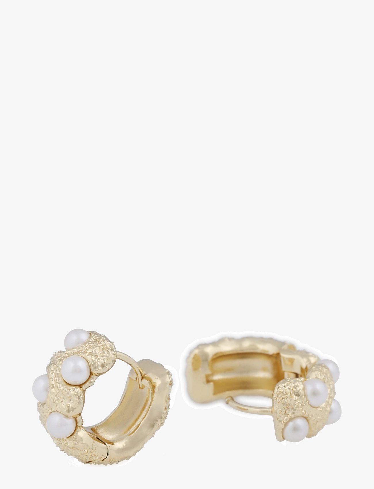 SNÖ of Sweden - Gisele big ring ear g/white - boucles d'oreilles en perles - g/white - 2
