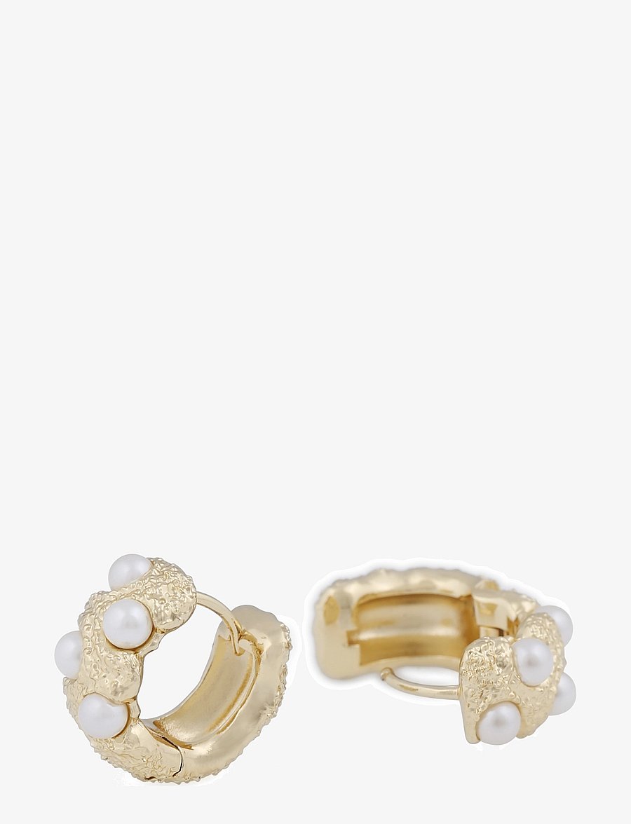 SNÖ of Sweden - Gisele big ring ear g/white - boucles d'oreilles en perles - g/white - 2