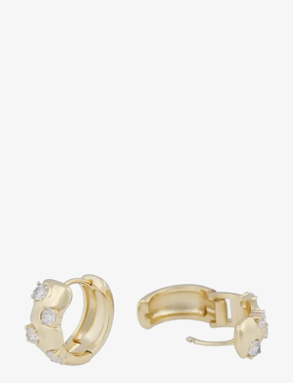 SNÖ of Sweden - Jen stone wide ring ear g/clear - Onesize - kreolen - g/clear - 2