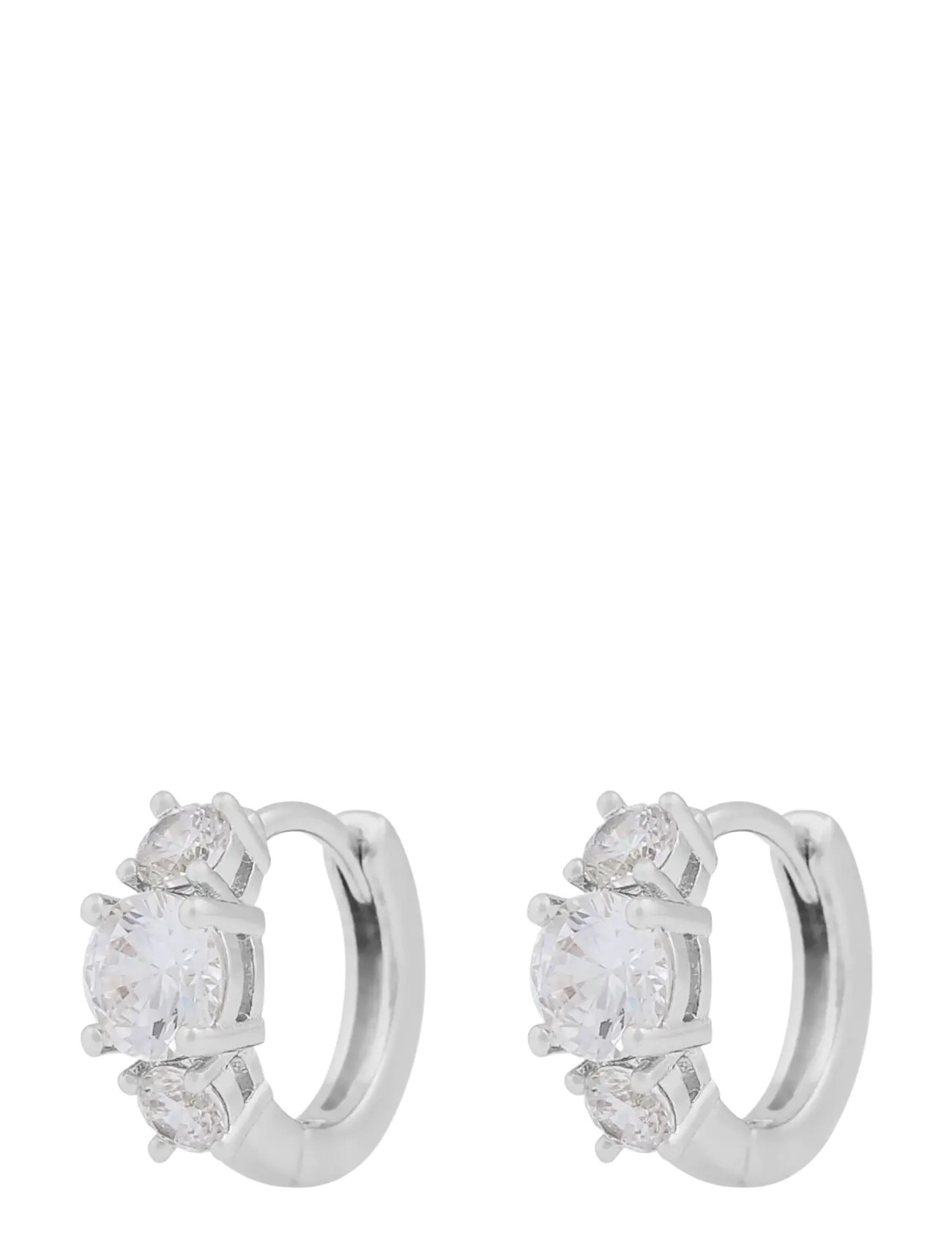 SNÖ of Sweden Jen stone ring ear s/clear - Onesize - Smykker - S/CLEAR / silver