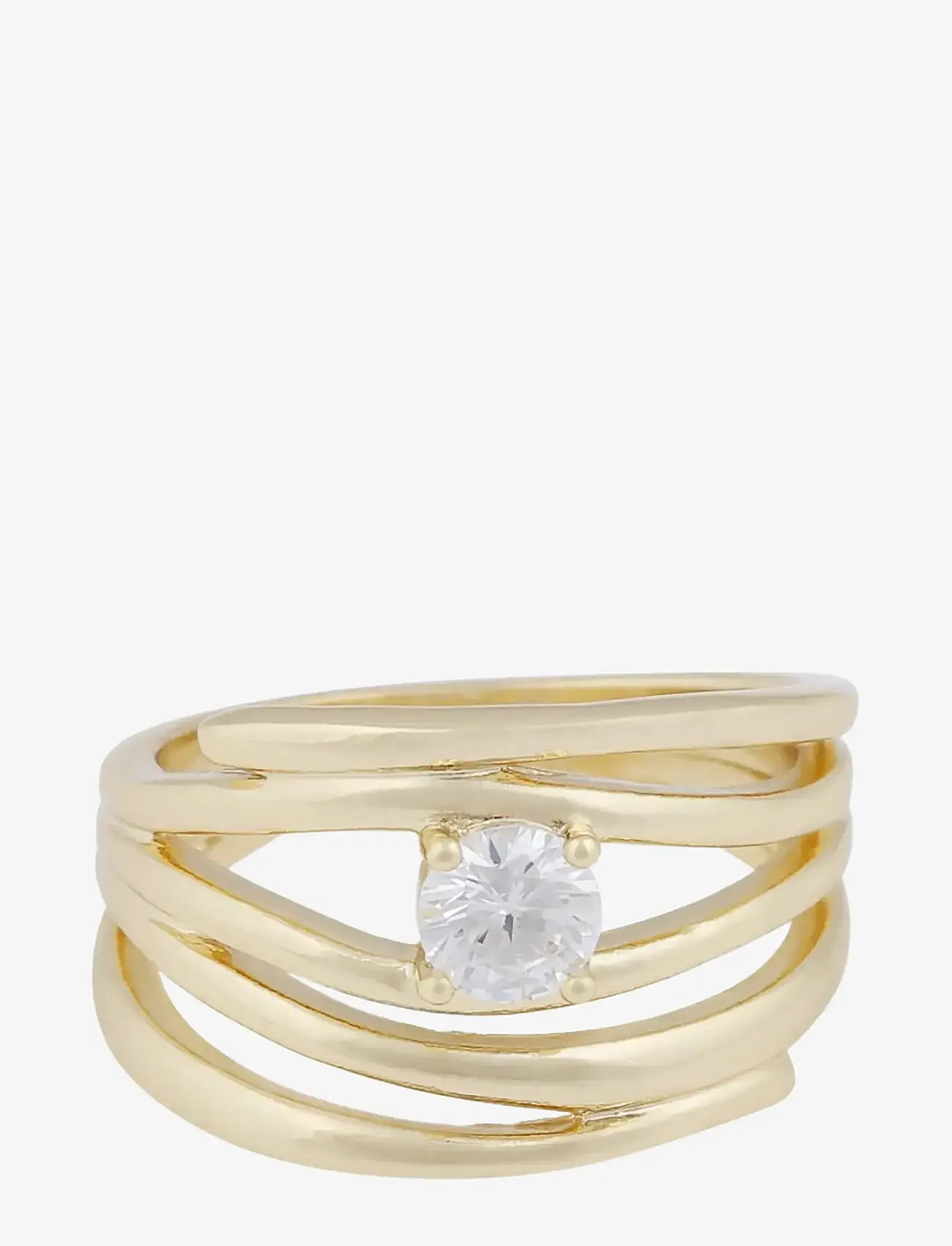 SNÖ of Sweden - Jen stone irregular ring g/clear - S - rings - g/clear - 1