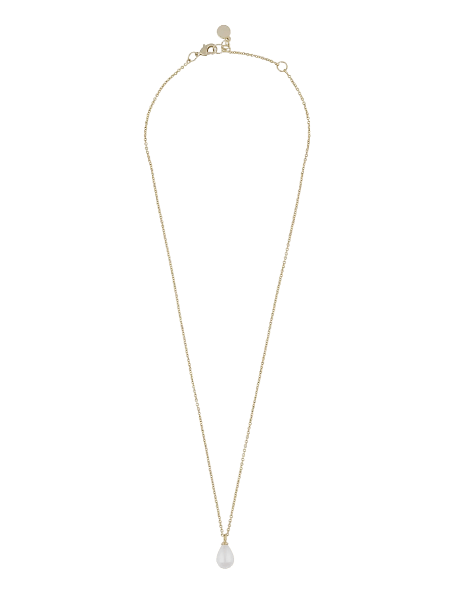 SNÖ of Sweden - Lucy drop pendant neck 45 g/white - 45 cm - halsketten - g/white - 0