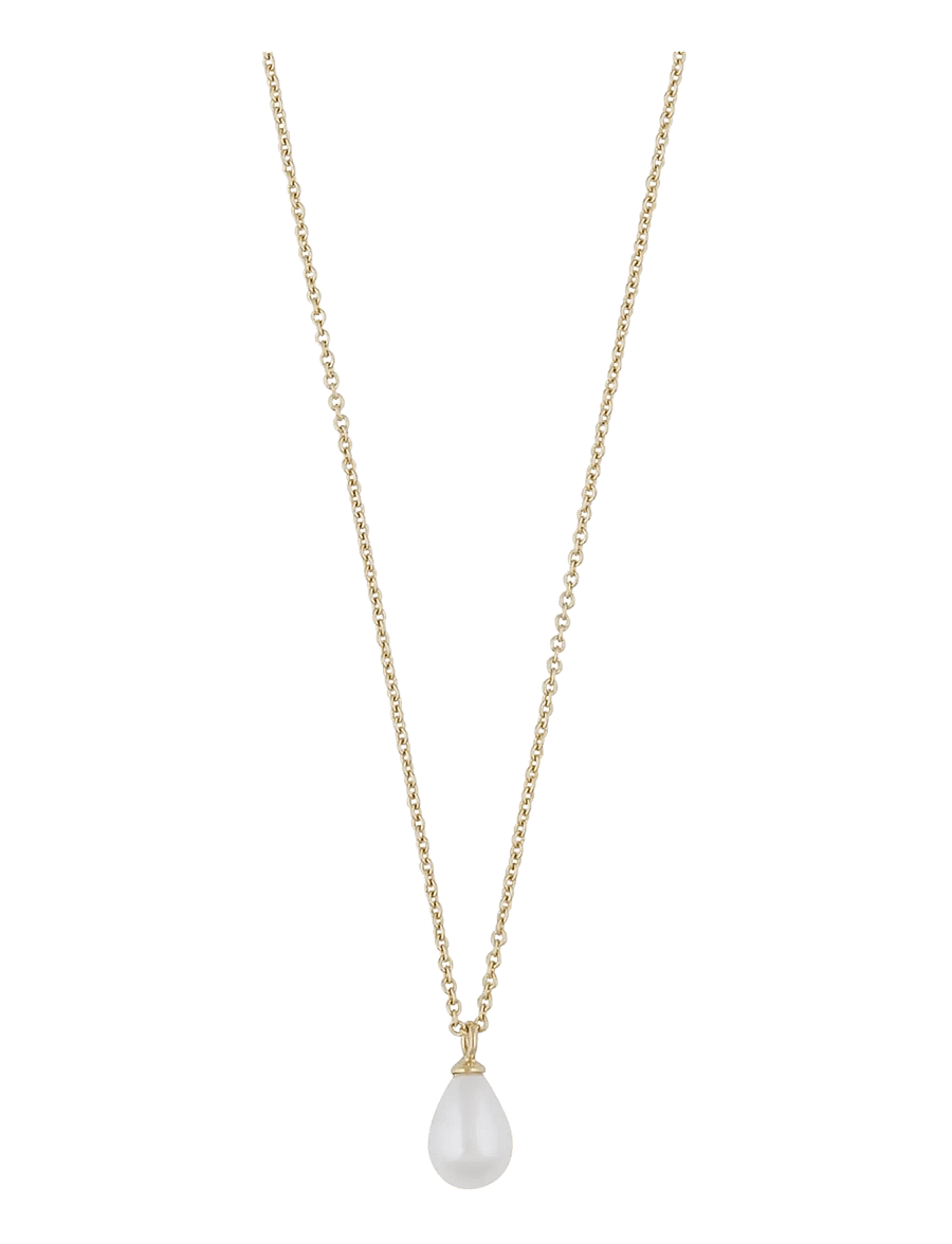 SNÖ of Sweden - Lucy drop pendant neck 45 g/white - 45 cm - halsketten - g/white - 1