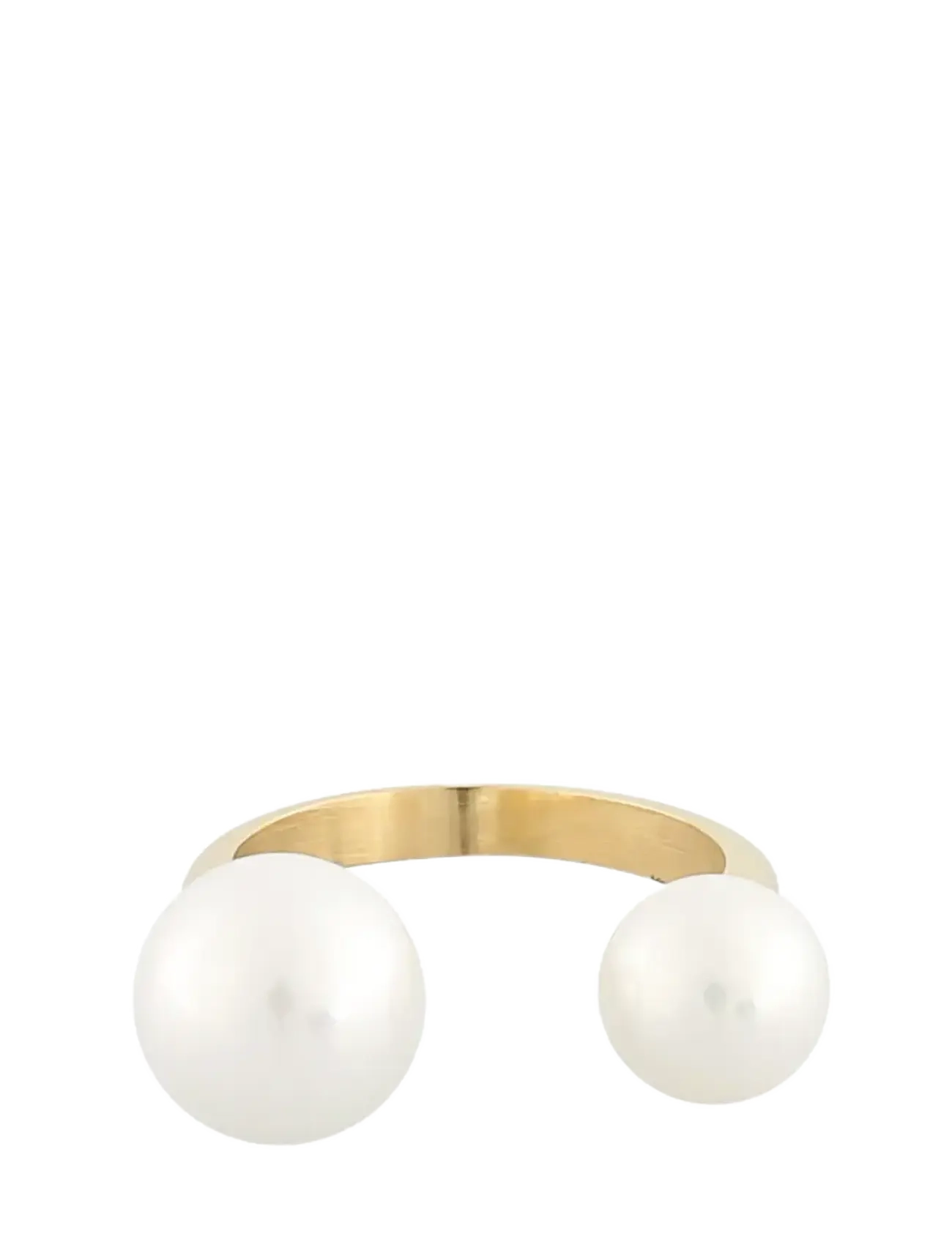 SNÖ of Sweden Rio double pearl ring g/white - M - Ringe - G/WHITE / gold
