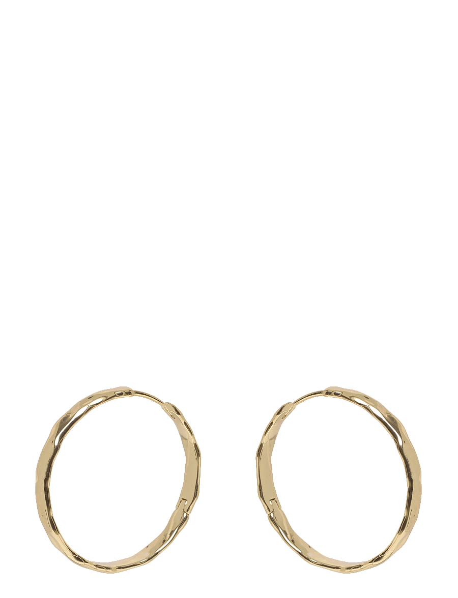 SNÖ of Sweden - Domino ring ear 30mm plain g - Onesize - kreolen - plain g - 1
