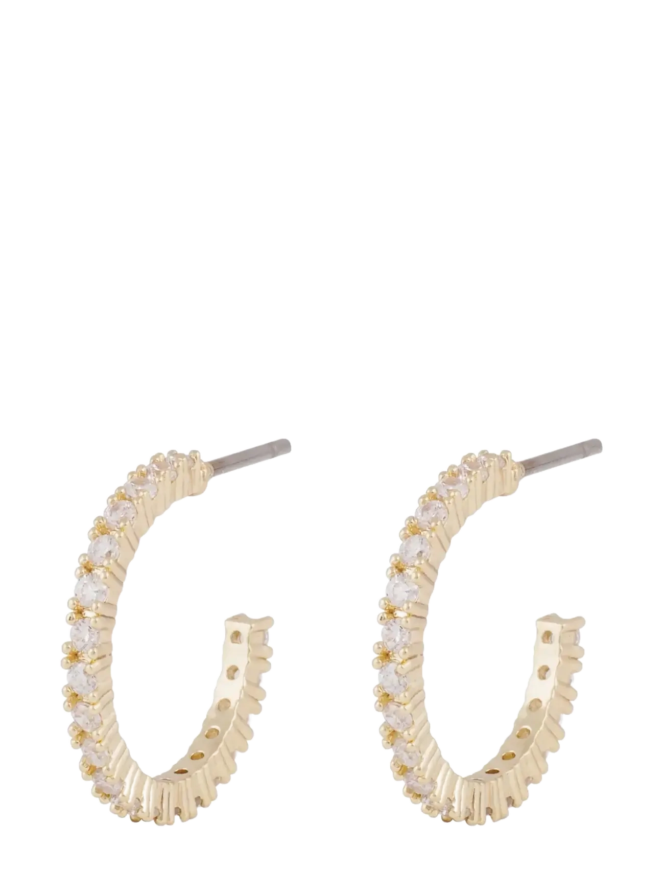 SNÖ of Sweden Envy thin oval ear  g/clear - Onesize - Örhängen - G/CLEAR / gold