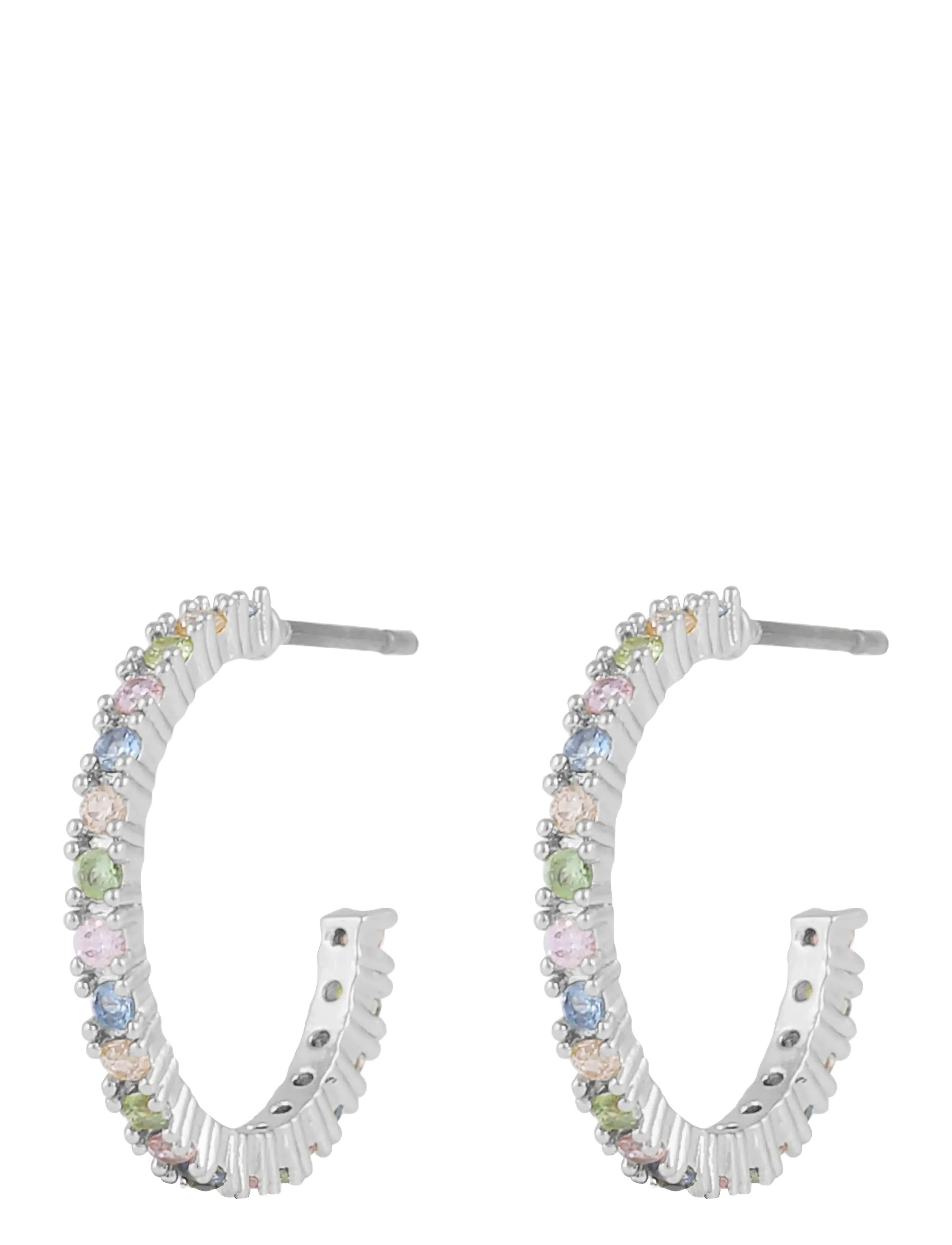 SNÖ of Sweden Envy thin oval ear  s/light mix - Onesize - Julegaver til hende - S/LIGHT MIX / silver