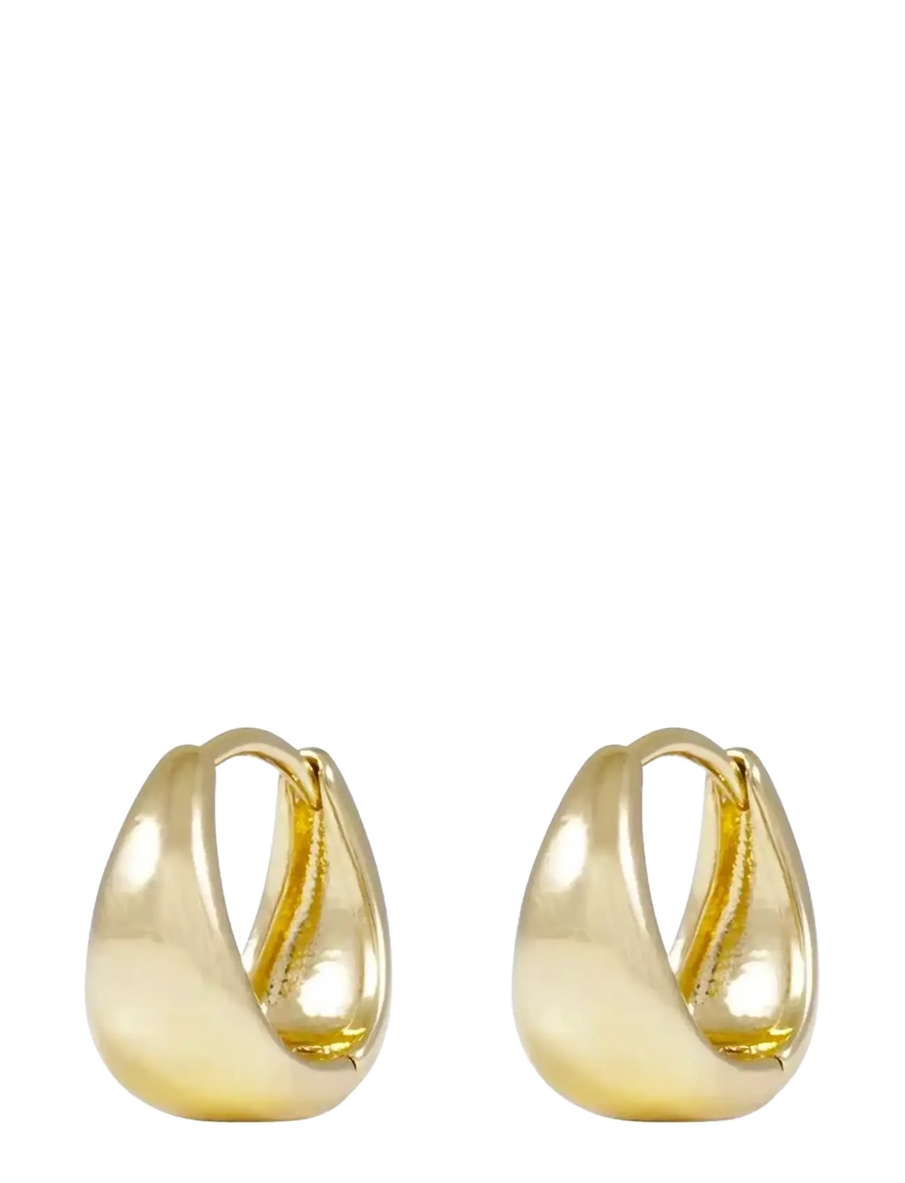 SNÖ of Sweden Honey drop ring ear 12mm plain g - Onesize - Basics - PLAIN G / gold