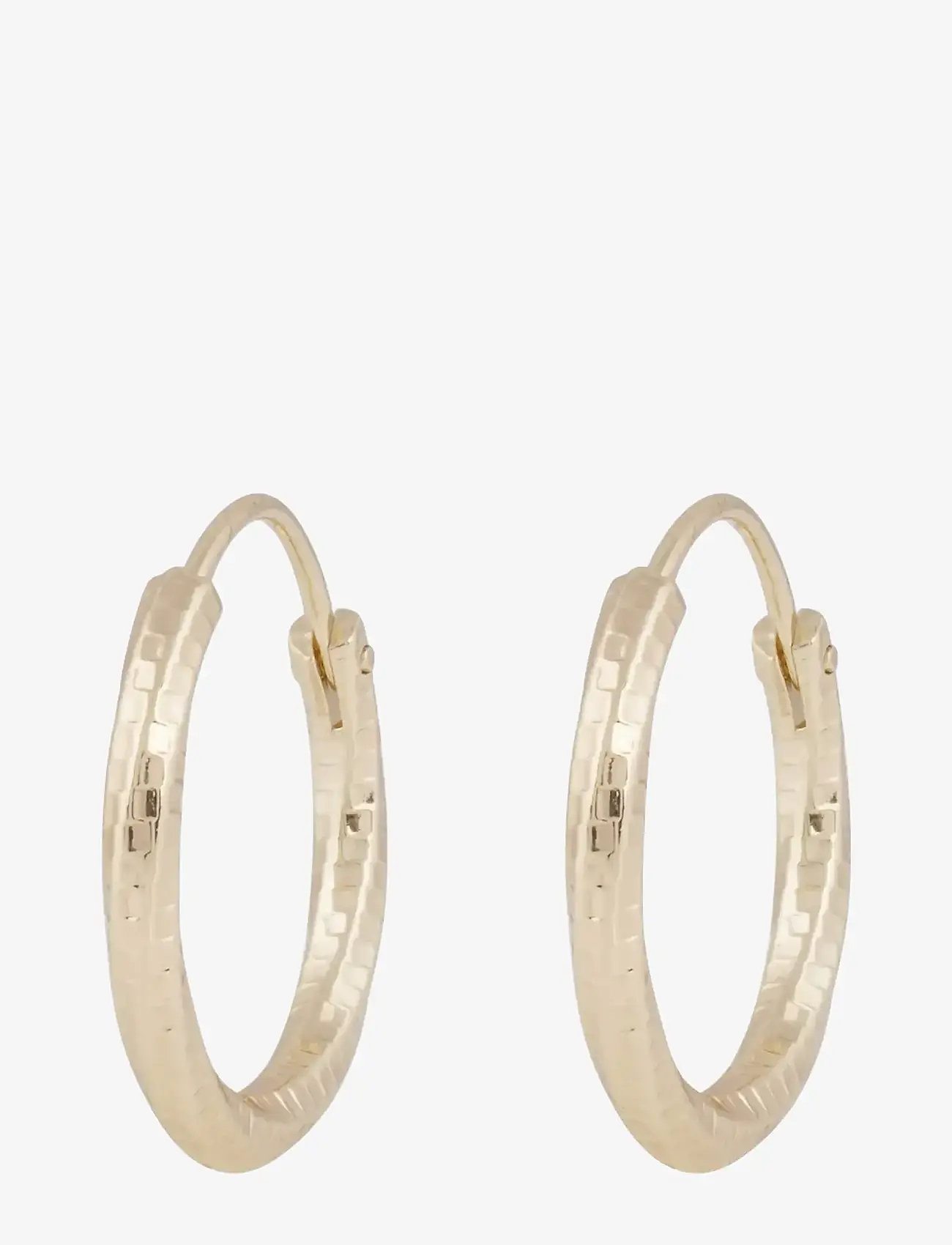 SNÖ of Sweden - Honey sparkling ring ear 18mm plain g - Onesize - creoler & hoops - plain g - 0