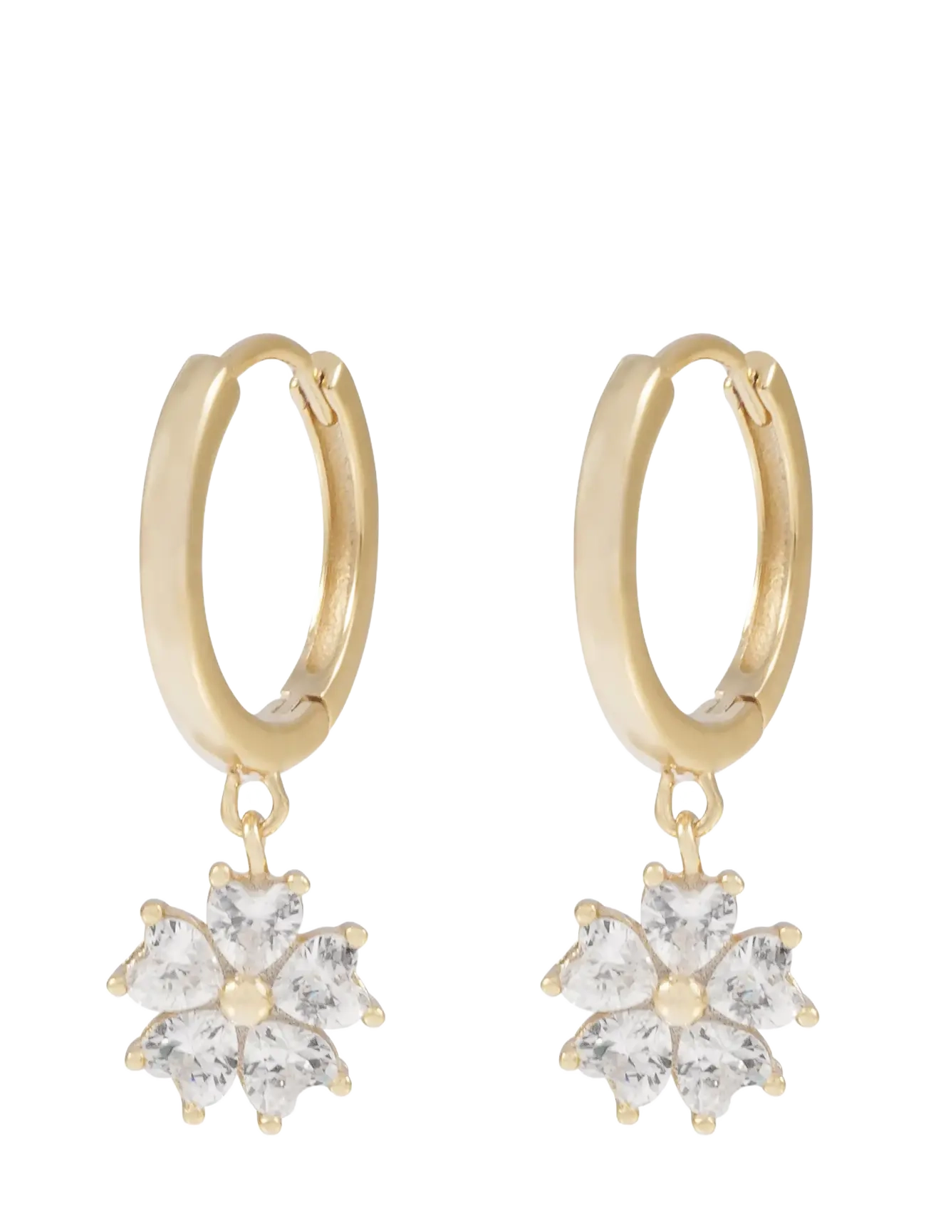 SNÖ of Sweden - Nisi flower pendant ear - g/clear - 1