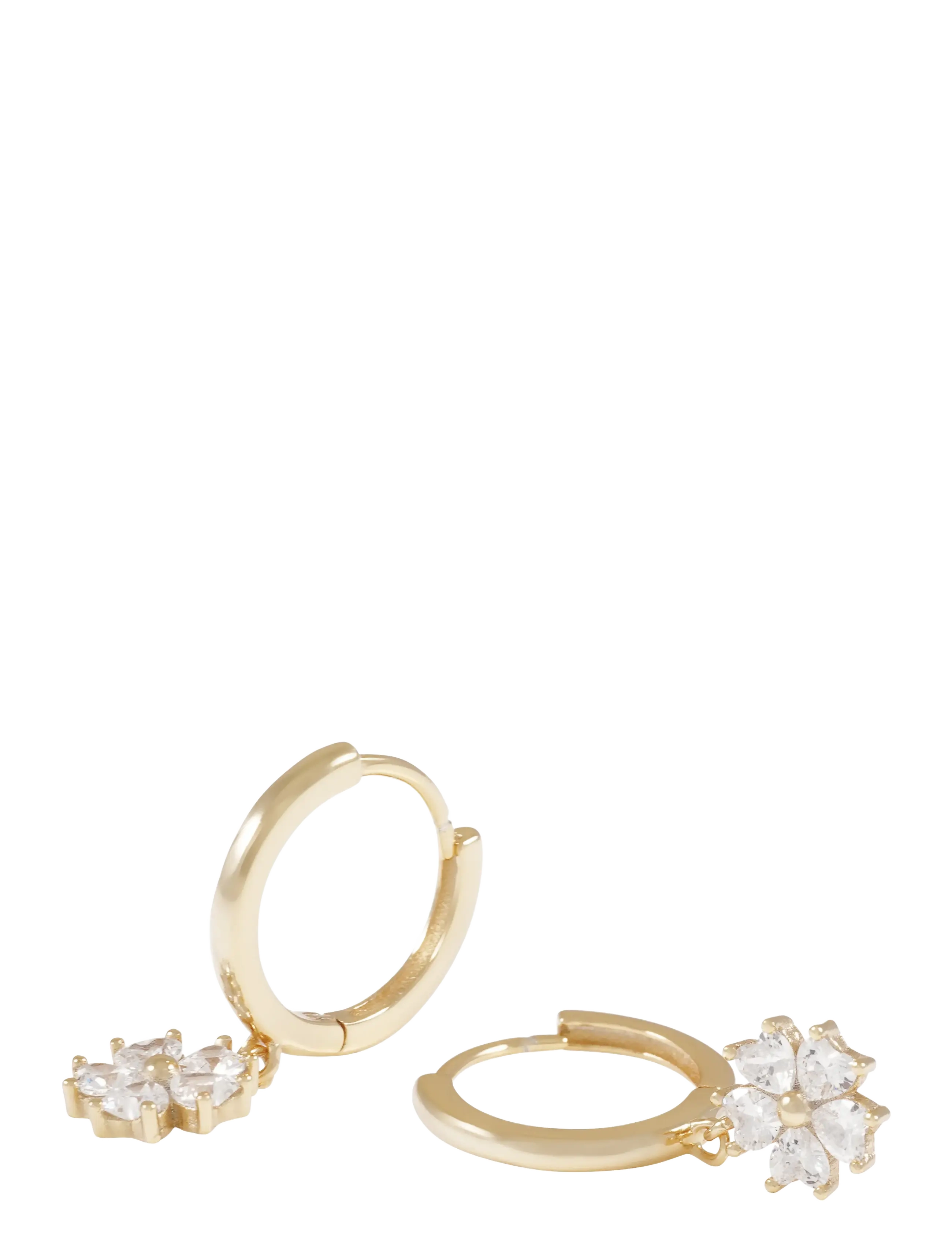 SNÖ of Sweden - Nisi flower pendant ear - g/clear - 2