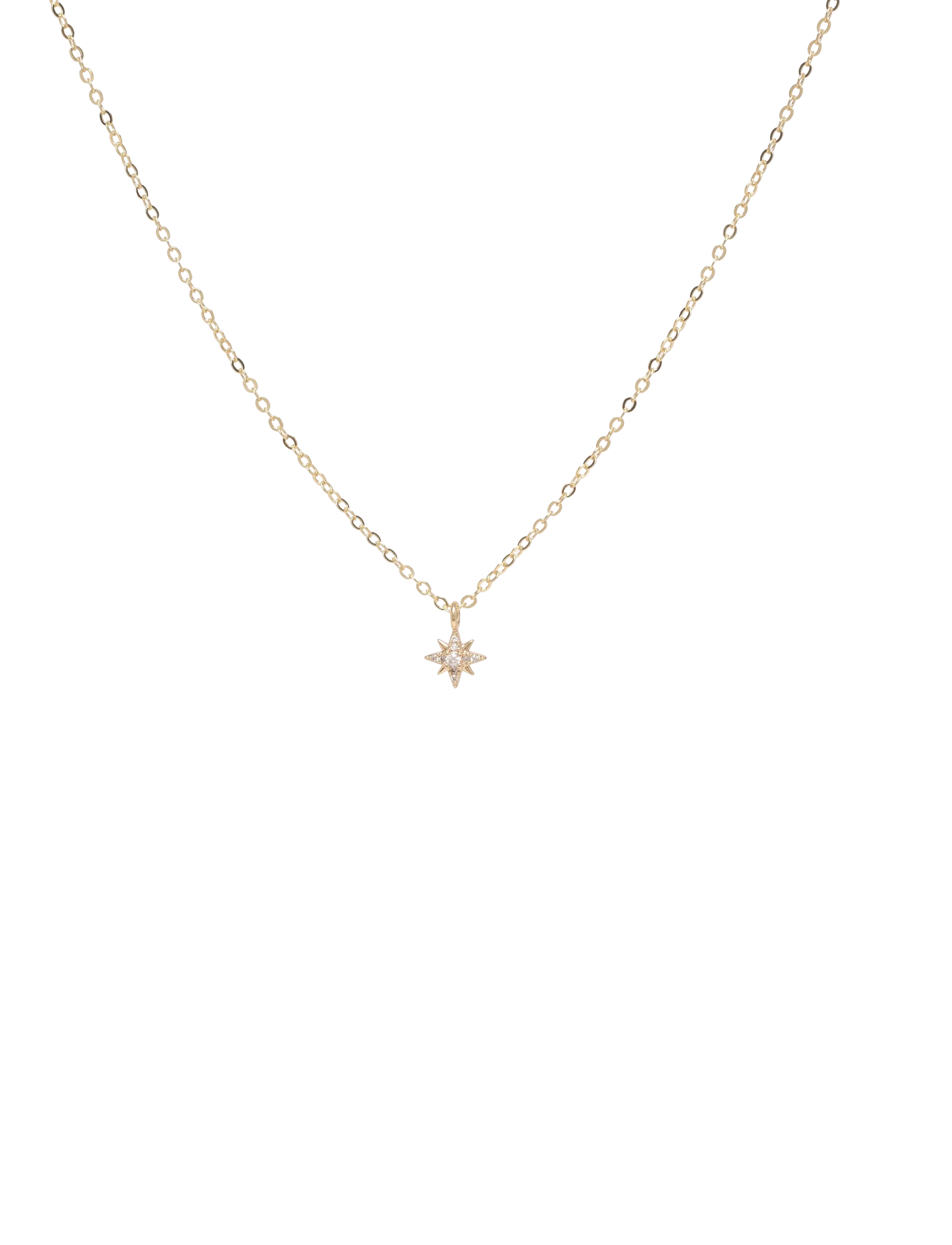 SNÖ of Sweden Stellaris pendant neck 42 g/clear - 42 cm - Festtøj - G/CLEAR / gold