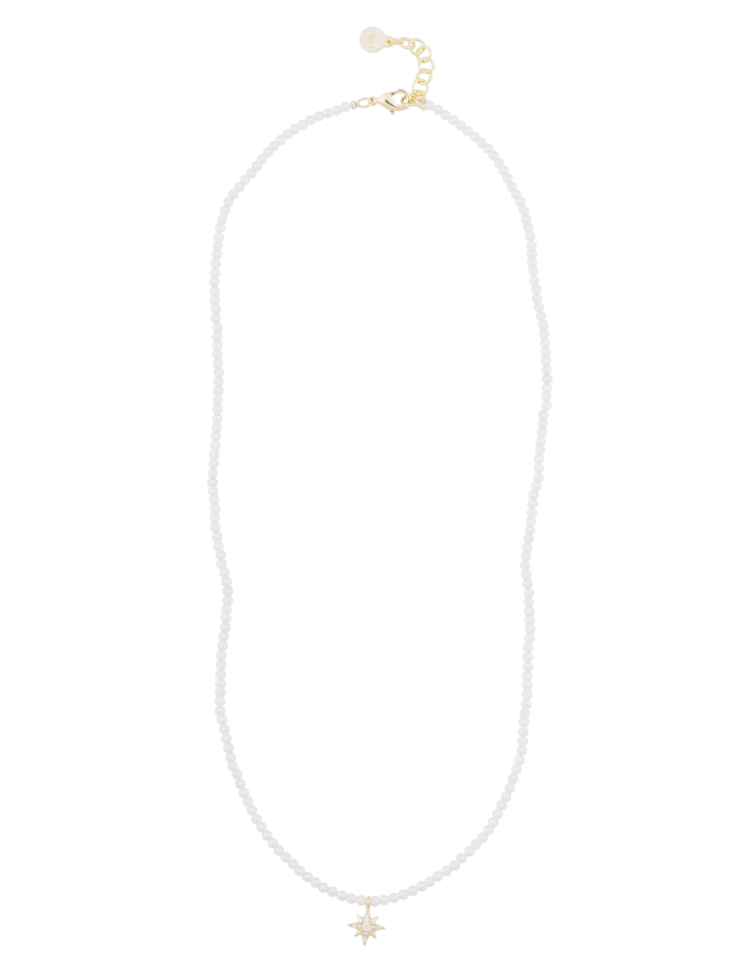Stellaris pendant pearl neck 42 - G/WHITE