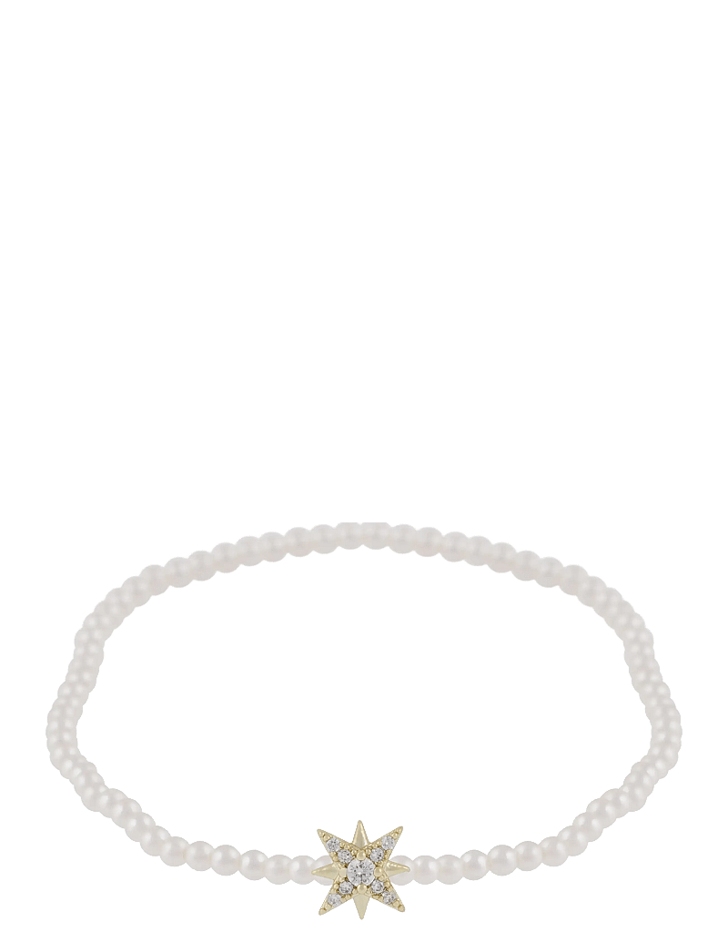 SNÖ of Sweden - Stellaris pendant pearl brace - pärlitest käevõru - g/white - 1