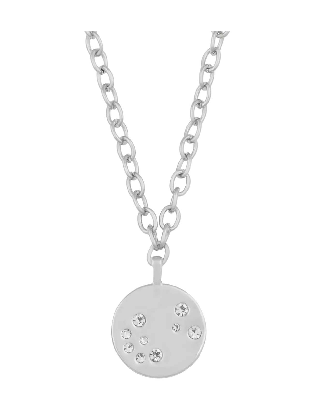 SNÖ of Sweden - Sprinkles big pendant chain neck 50 - colliers chaîne - s/clear - 2