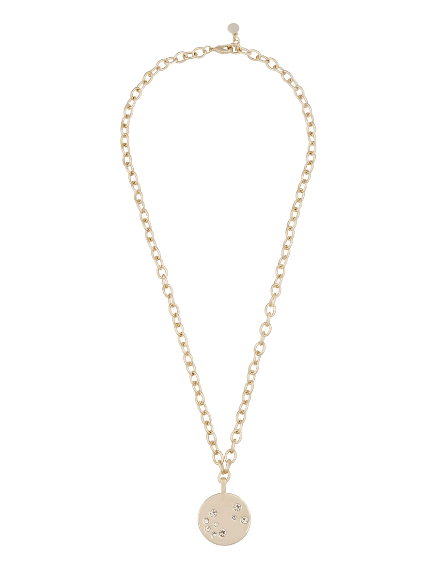 SNÖ of Sweden - Sprinkles big pendant chain neck 50 - halsketten - g/clear - 1