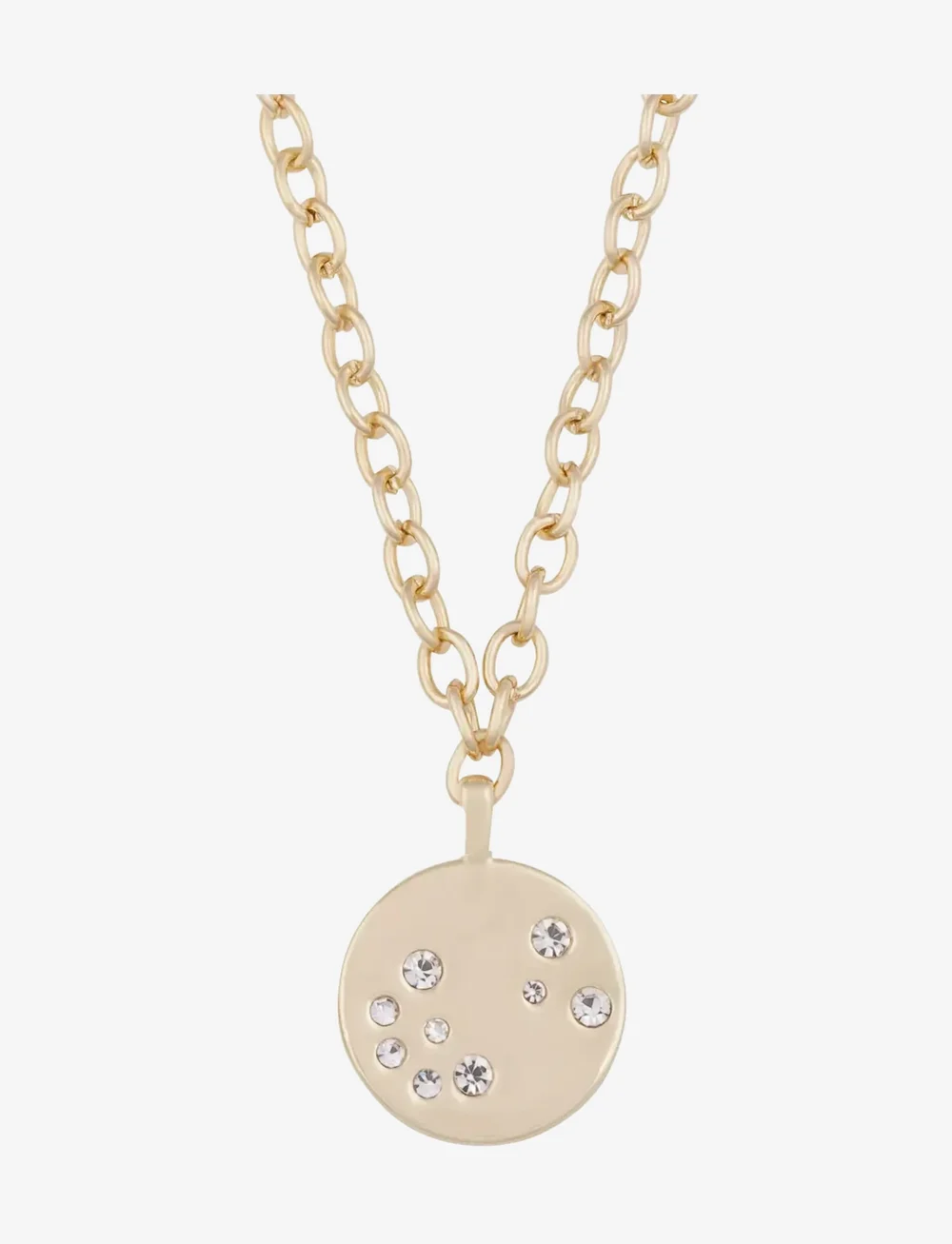 SNÖ of Sweden - Sprinkles big pendant chain neck 50 - halsketten - g/clear - 2