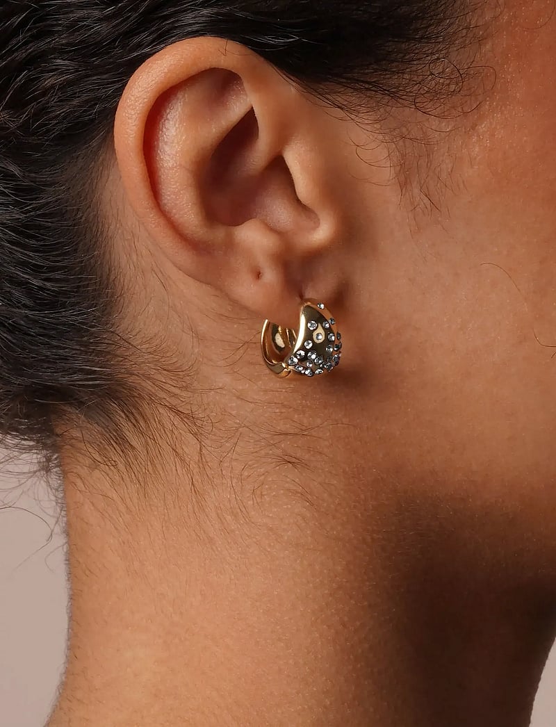 SNÖ of Sweden - Sprinkles Core small oval ring ear - hoops kõrvarõngad - g/clear - 0