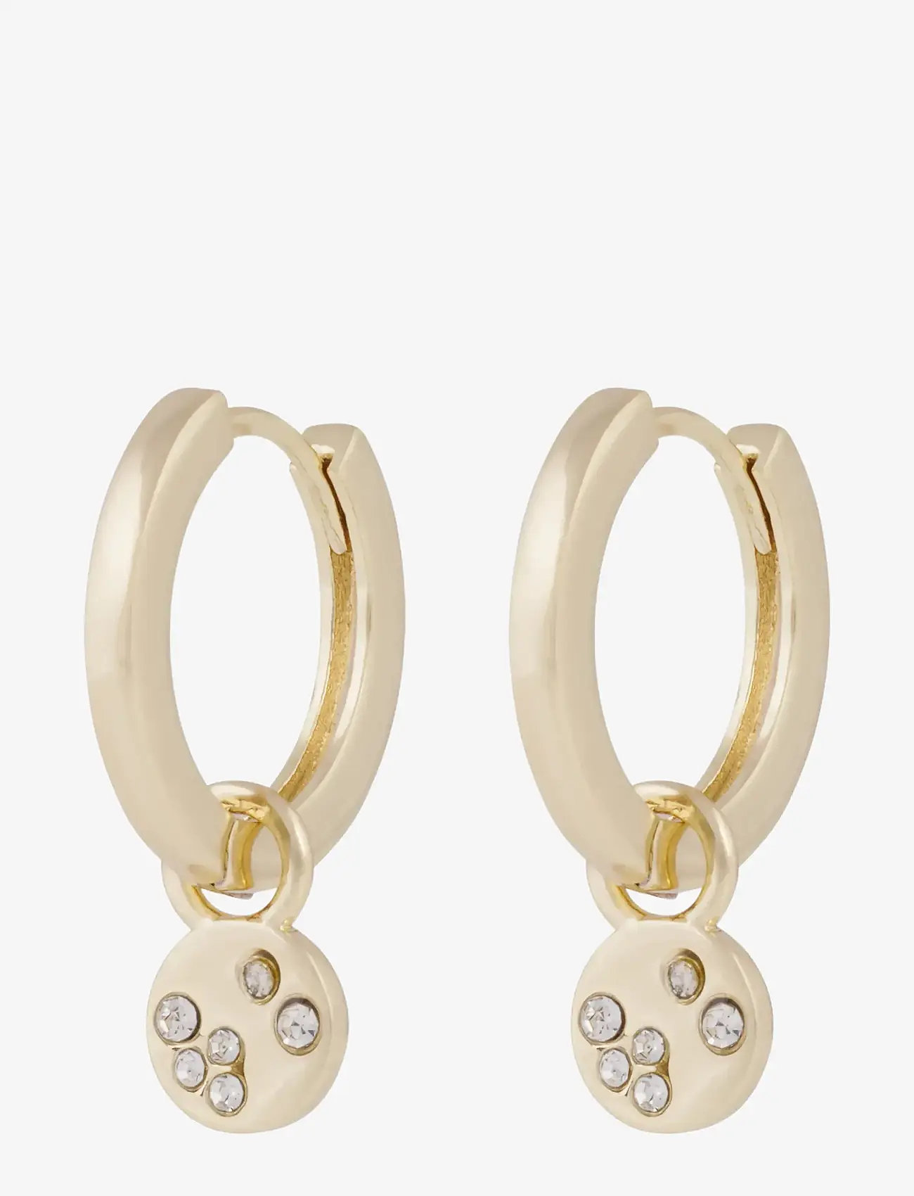 SNÖ of Sweden - Sprinkles pendant ear - creoler & hoops - g/clear - 1