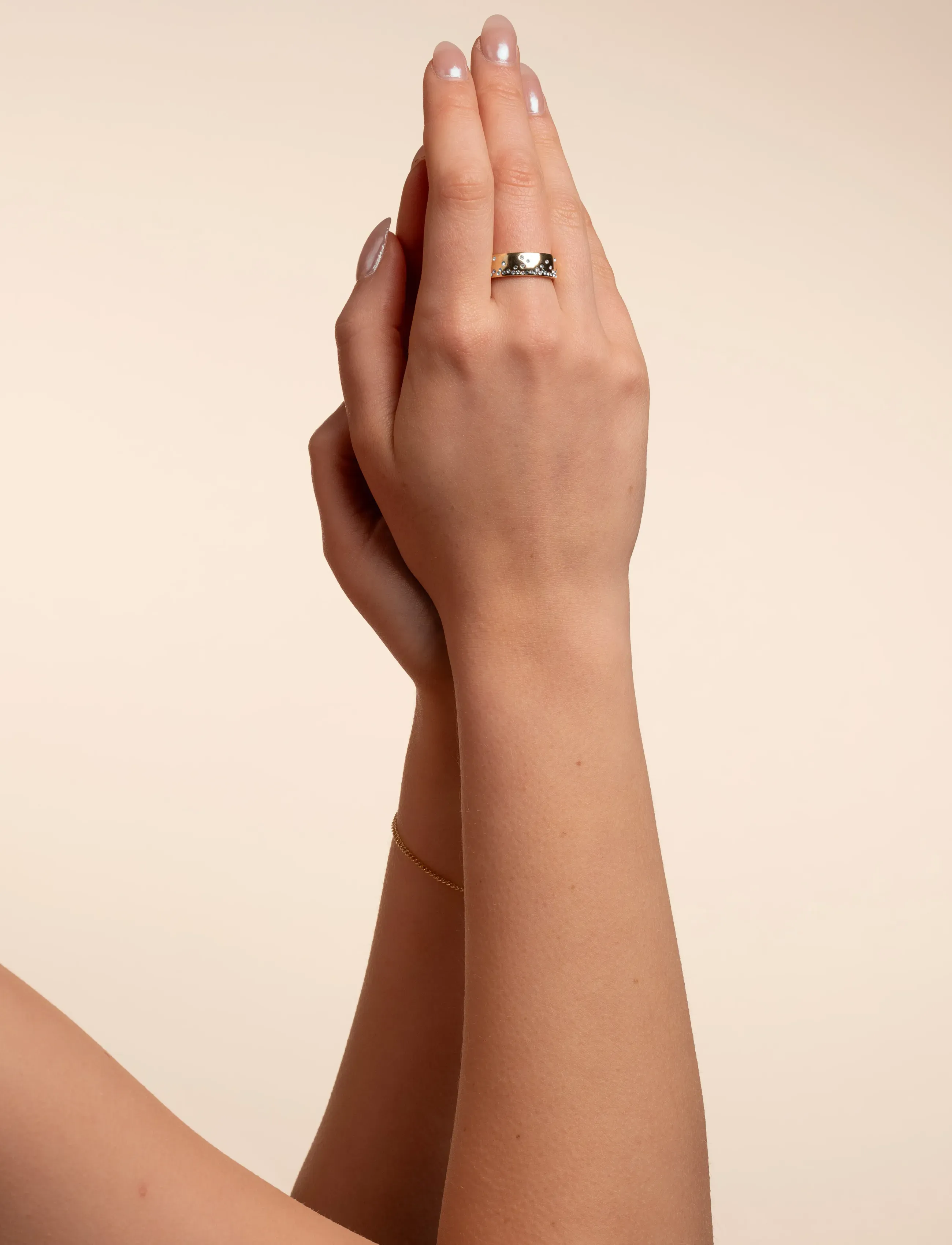 SNÖ of Sweden Sprinkles Big Ring, S, Jewellery, Gold - Rings, Frauen
