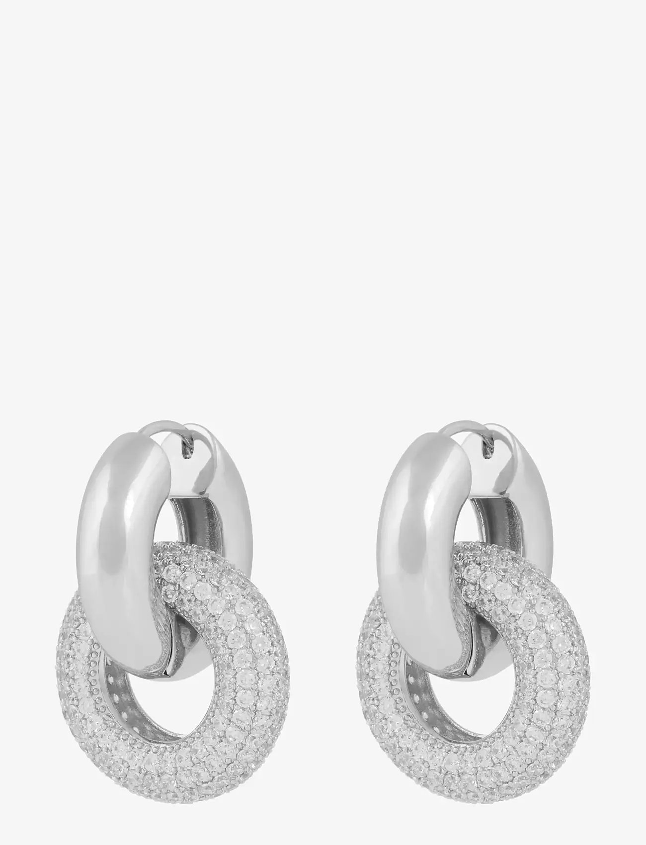 SNÖ of Sweden - Liz double ring crystal ear - s/clear - 1