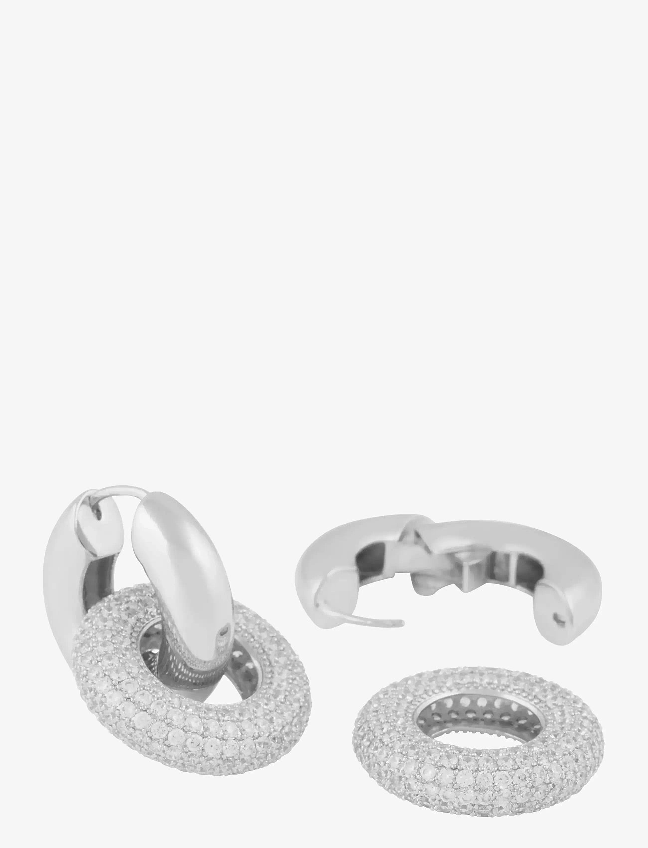 SNÖ of Sweden - Liz double ring crystal ear - s/clear - 2