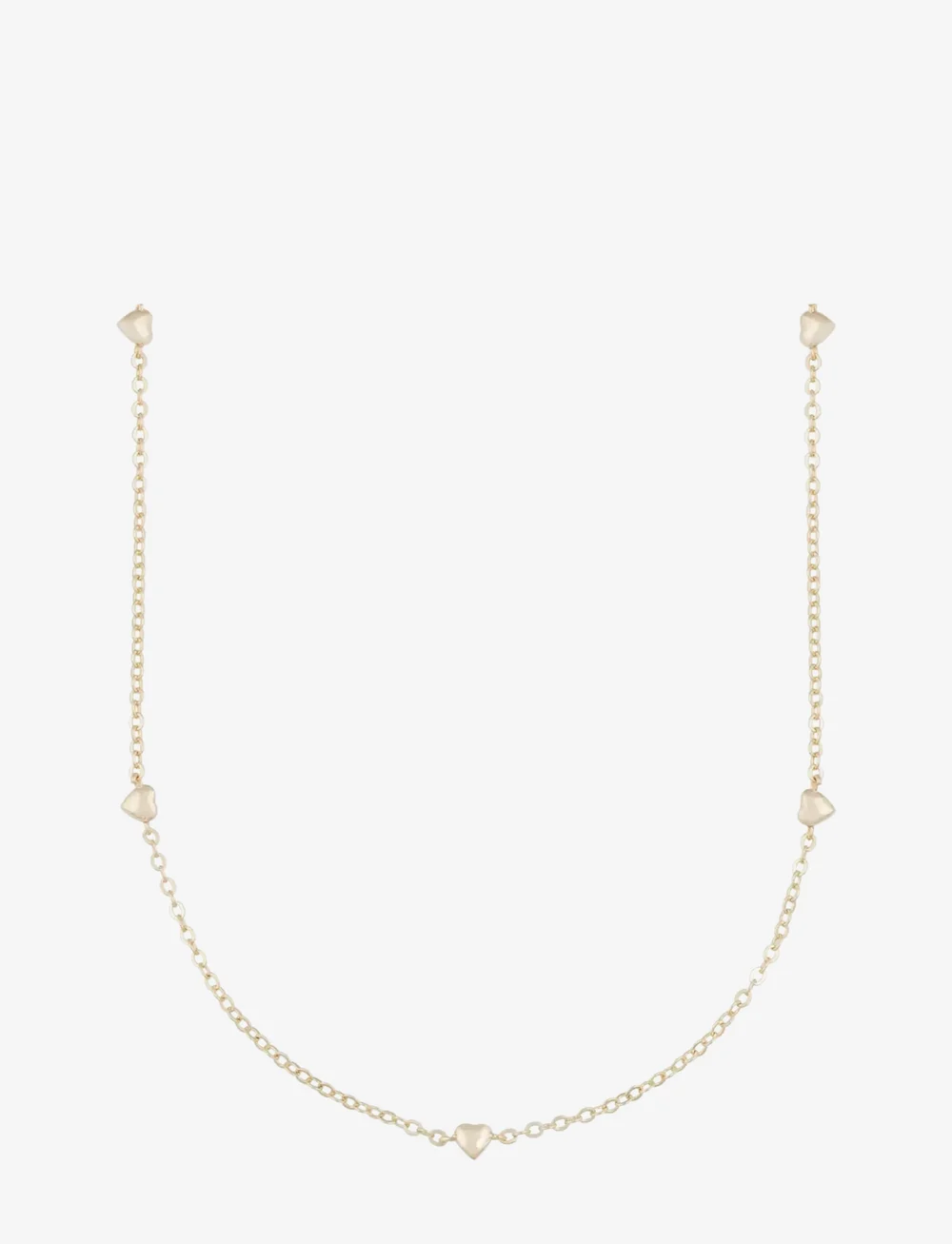 SNÖ of Sweden - Lovely small hearts chain neck 40 - halskæder - plain g - 2