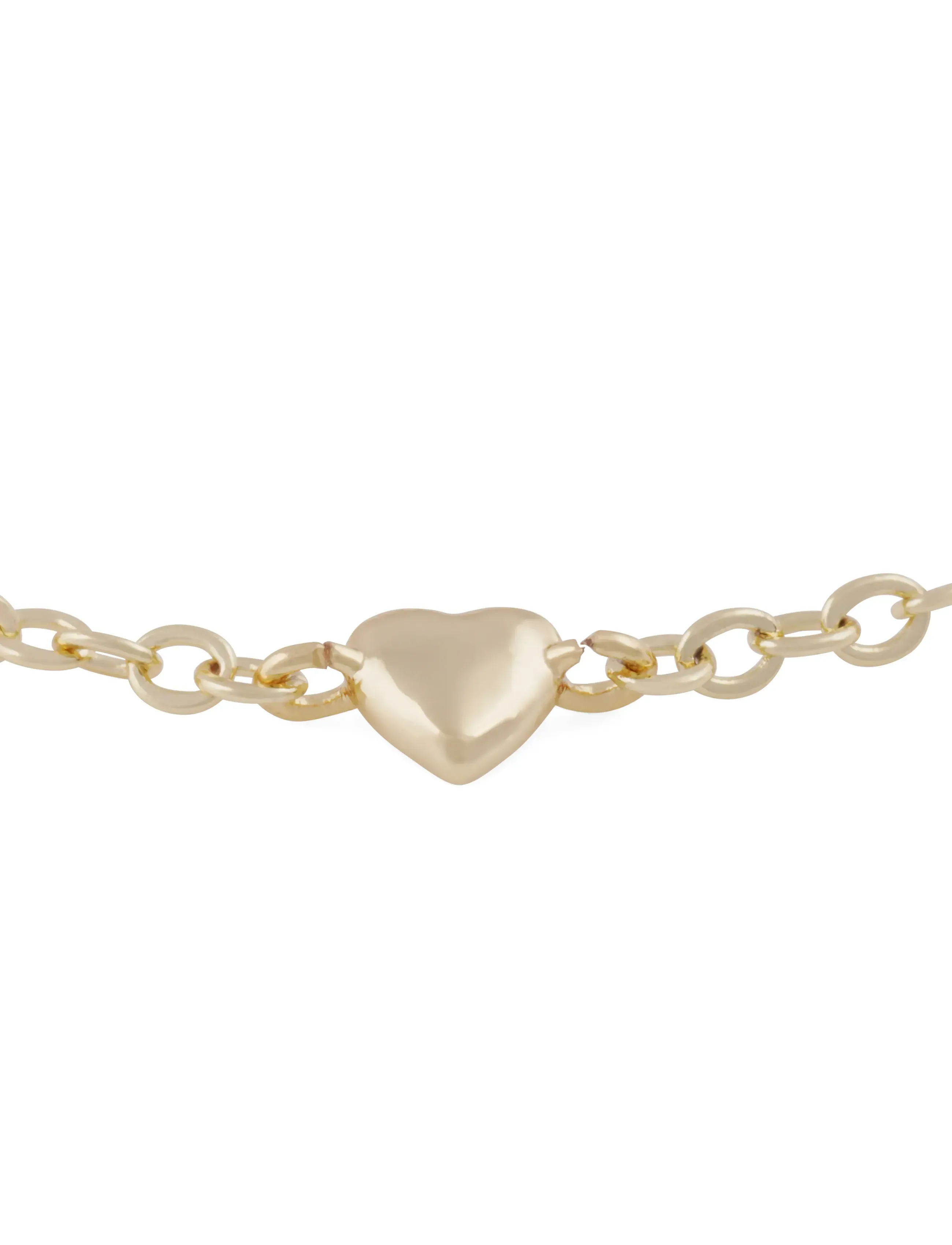 SNÖ of Sweden - Lovely one heart chain brace plain g - Onesize - bracelets chaîne - plain g - 2