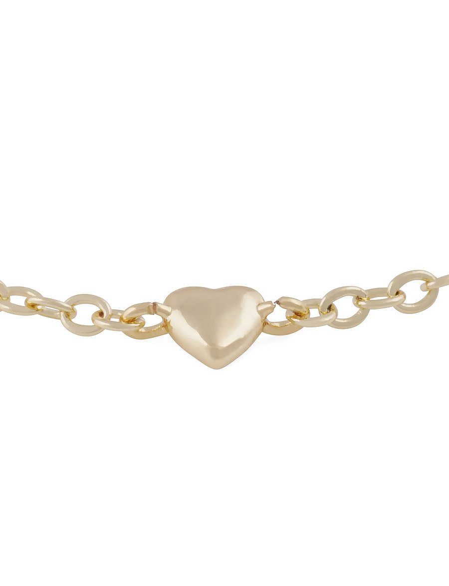 SNÖ of Sweden - Lovely one heart chain brace plain g - Onesize - bracelets chaîne - plain g - 2