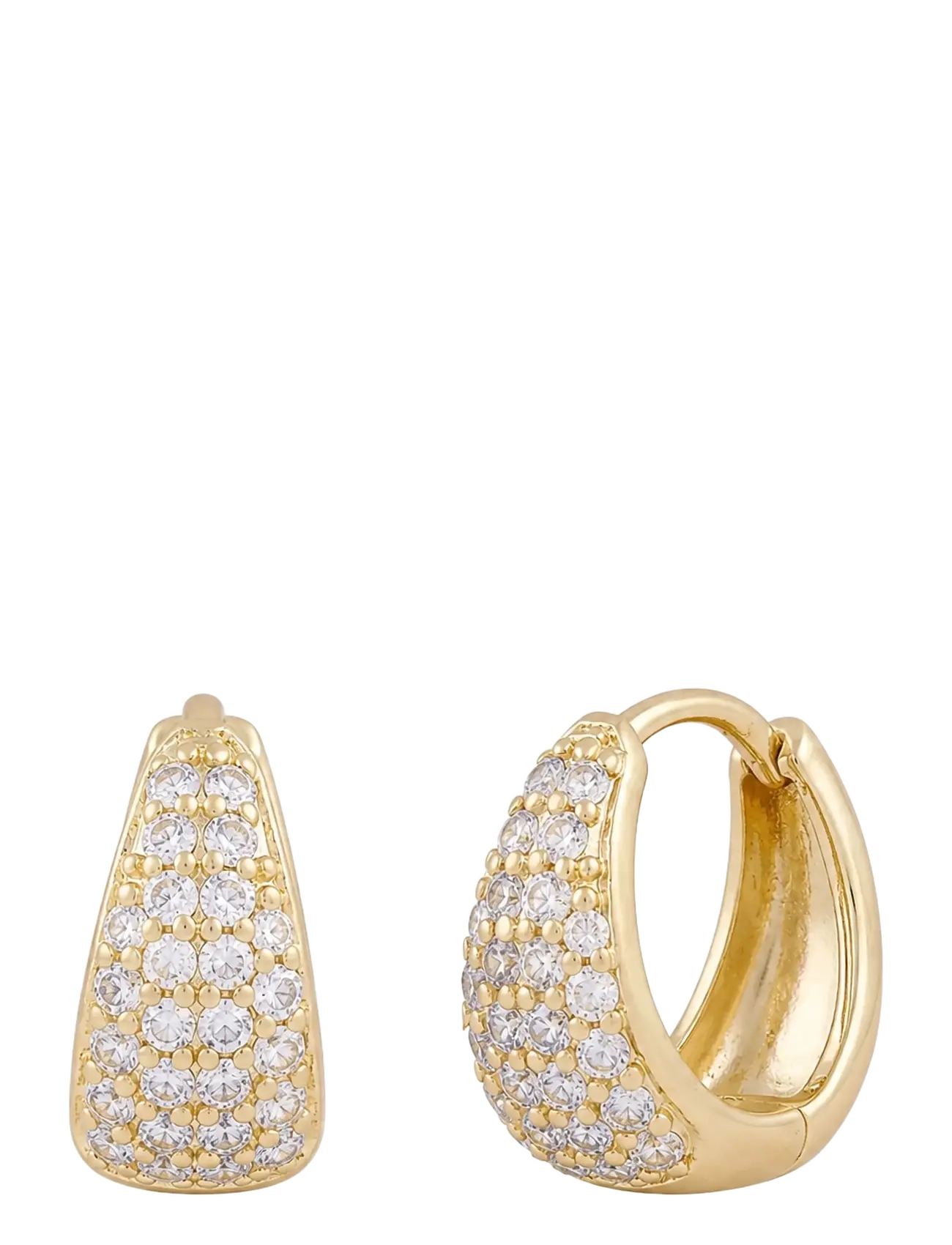 SNÖ of Sweden Essential Honey crystal small oval ear g/clear - Onesize - SNÖ of Sweden - G/CLEAR / gold