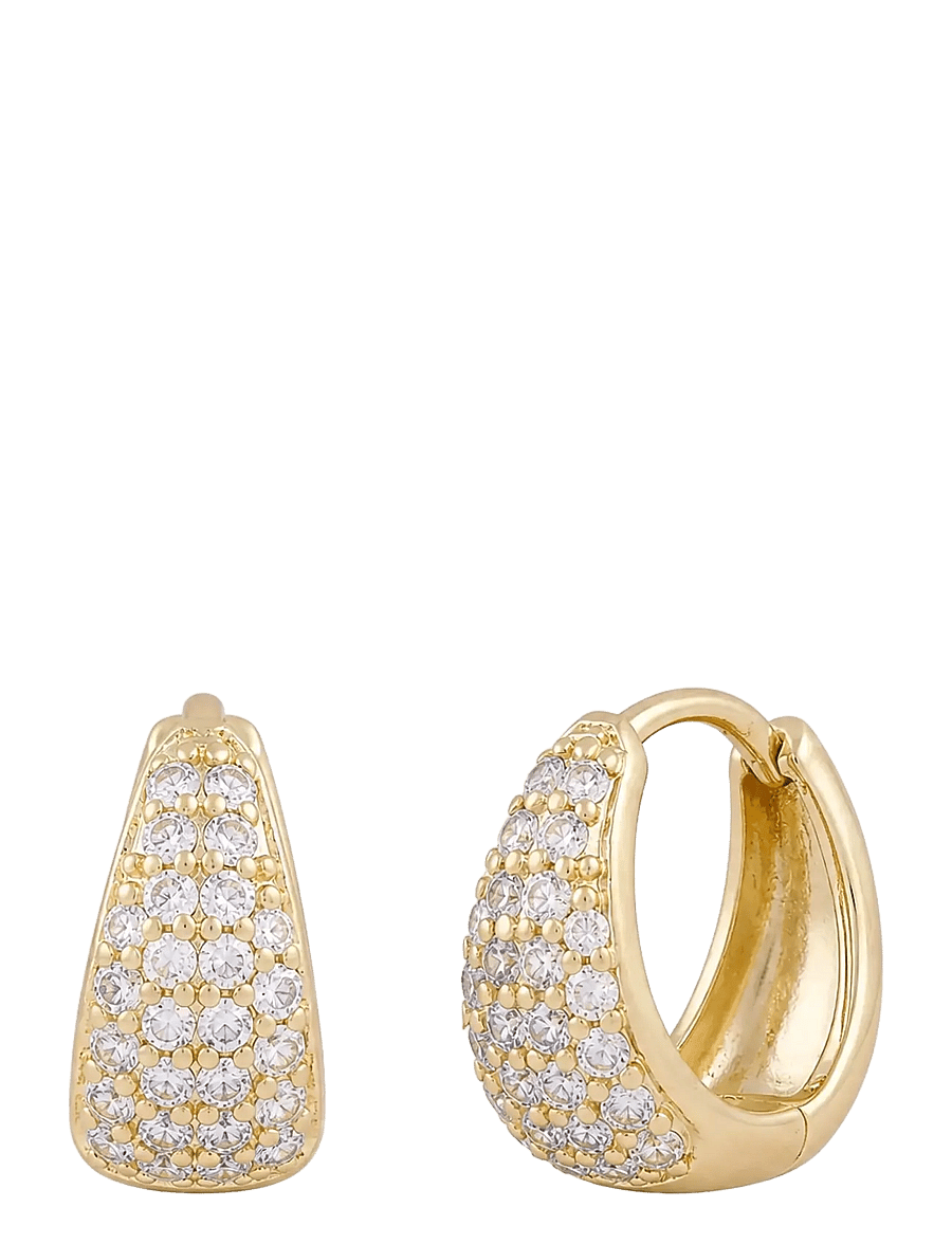 SNÖ of Sweden - Essential Honey crystal small oval ear g/clear - Onesize - kreolen - g/clear - 1