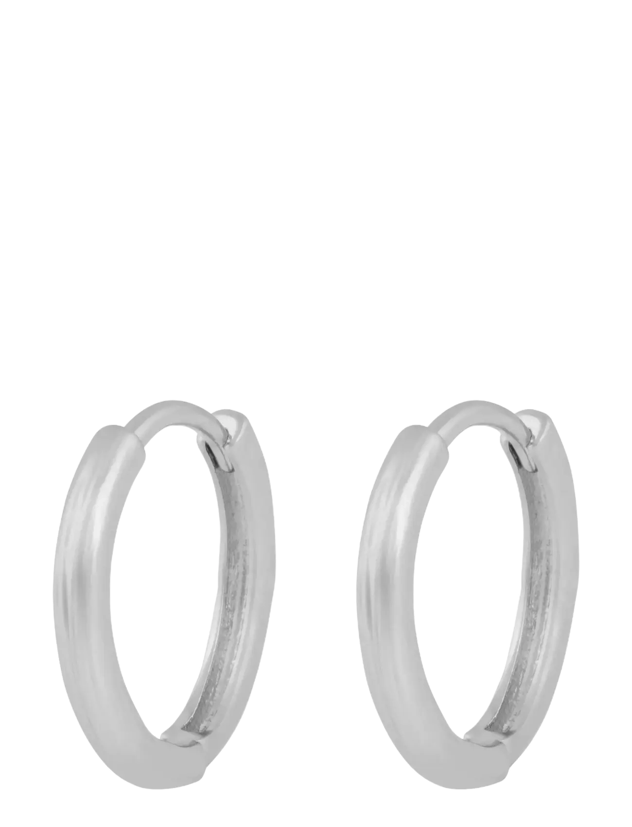 SNÖ of Sweden Essentiall texture ring ear - Hoops - PLAIN S / silver