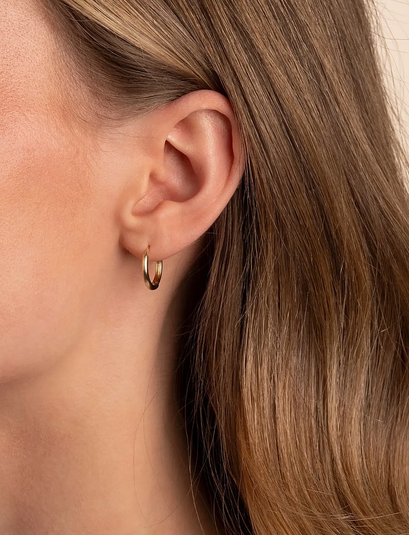 SNÖ of Sweden - Essentiall texture ring ear - kreolen - plain g - 0