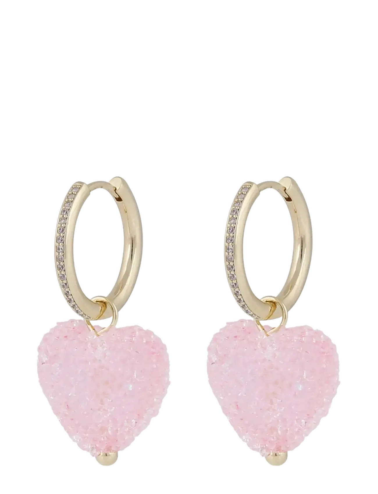 Sugar hearts pendant pearl neck 45 g/light pink - 45 cm - G/LIGHT PINK