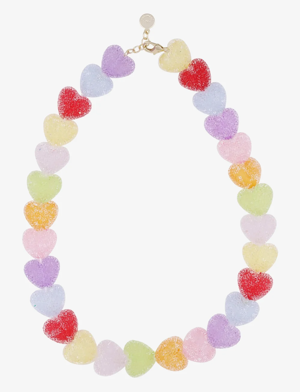 SNÖ of Sweden - Sugar hearts neck 42 g/mix - Onesize - statement halskæder - g/mix - 1