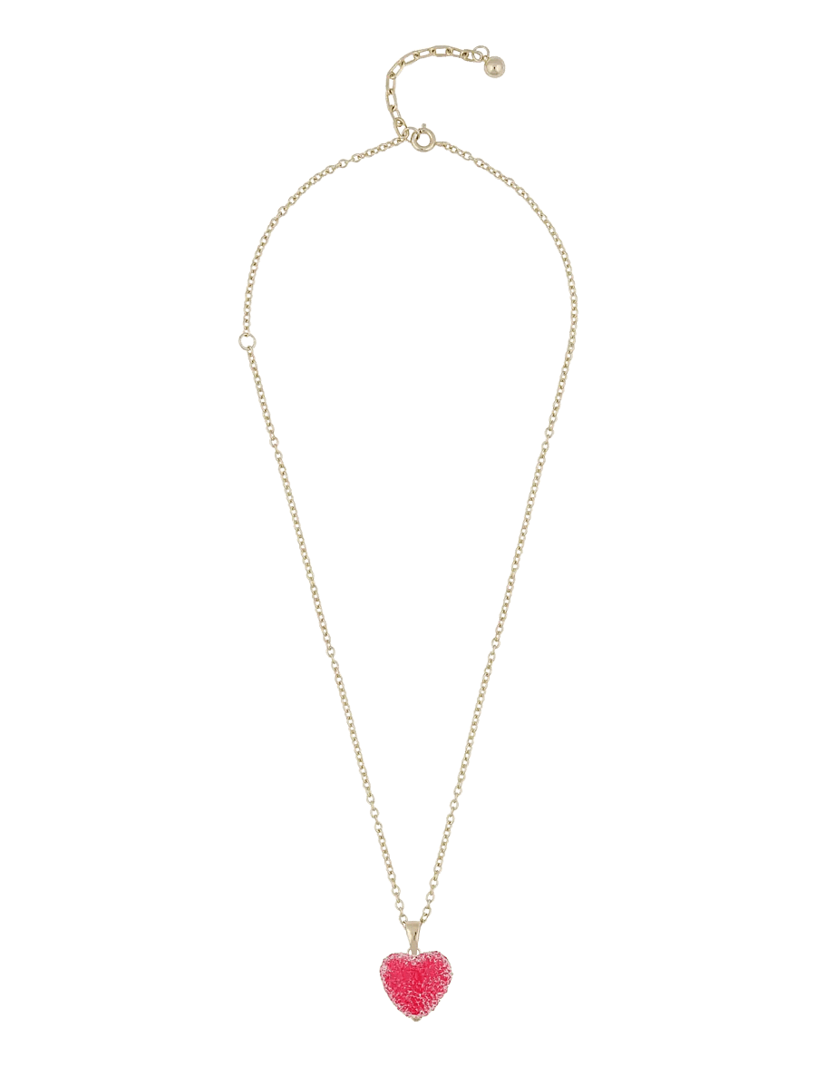 SNÖ of Sweden - Sugar hearts pendant neck 42 g/red - 42 cm - chain necklaces - g/red - 1