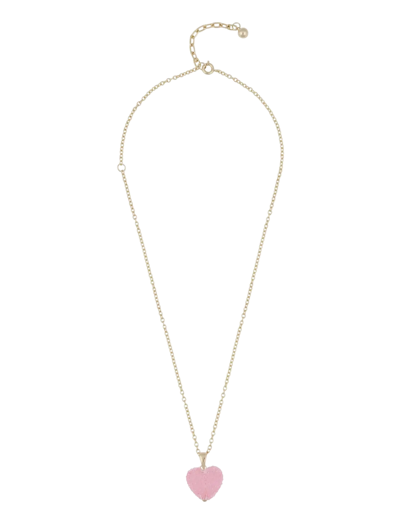 SNÖ of Sweden Sugar hearts pendant neck 42 g/pink - 42 cm - Echtschmuck - G/PINK / pink/rose