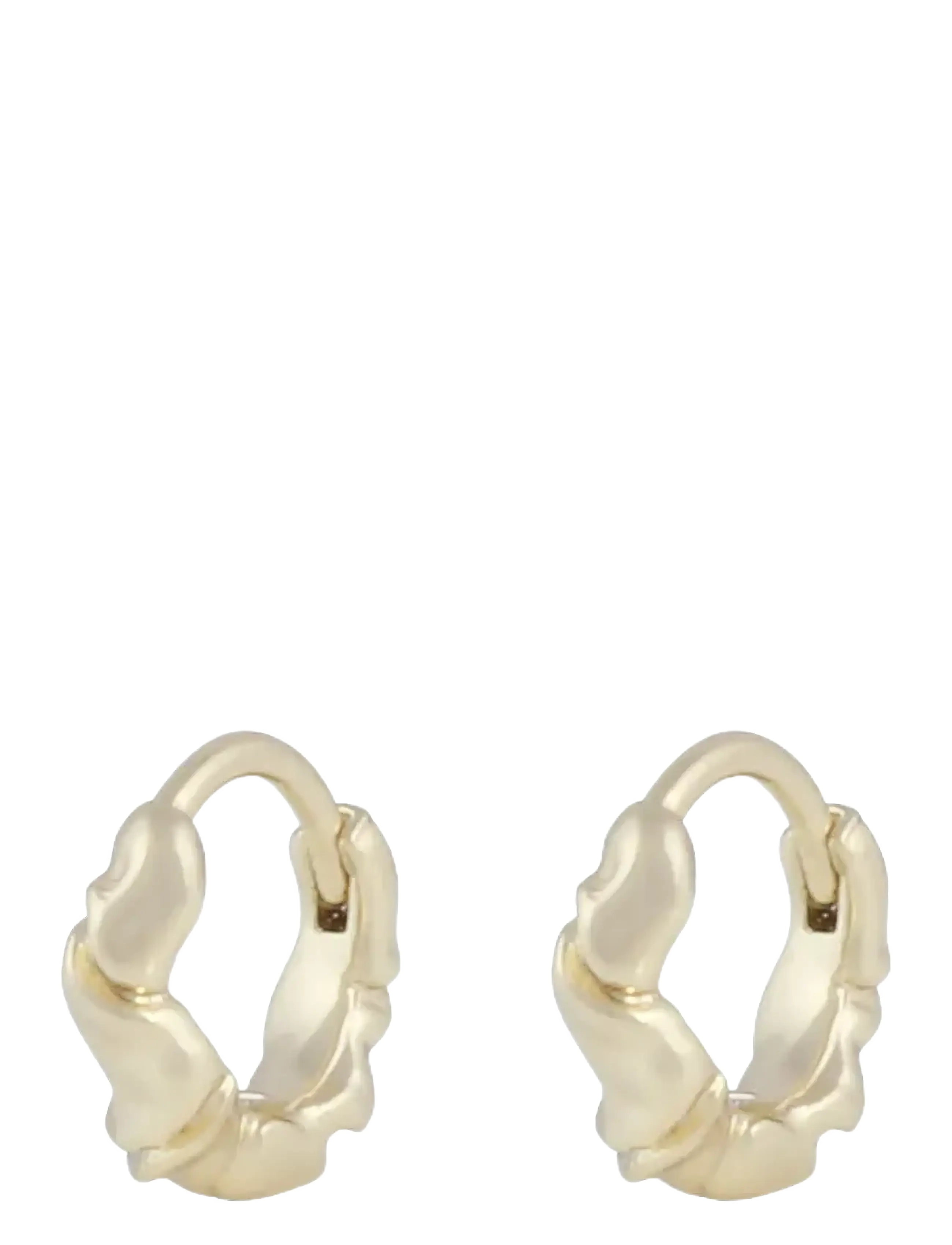 SNÖ of Sweden Wave small ring ear - Øreringe - PLAIN G / gold