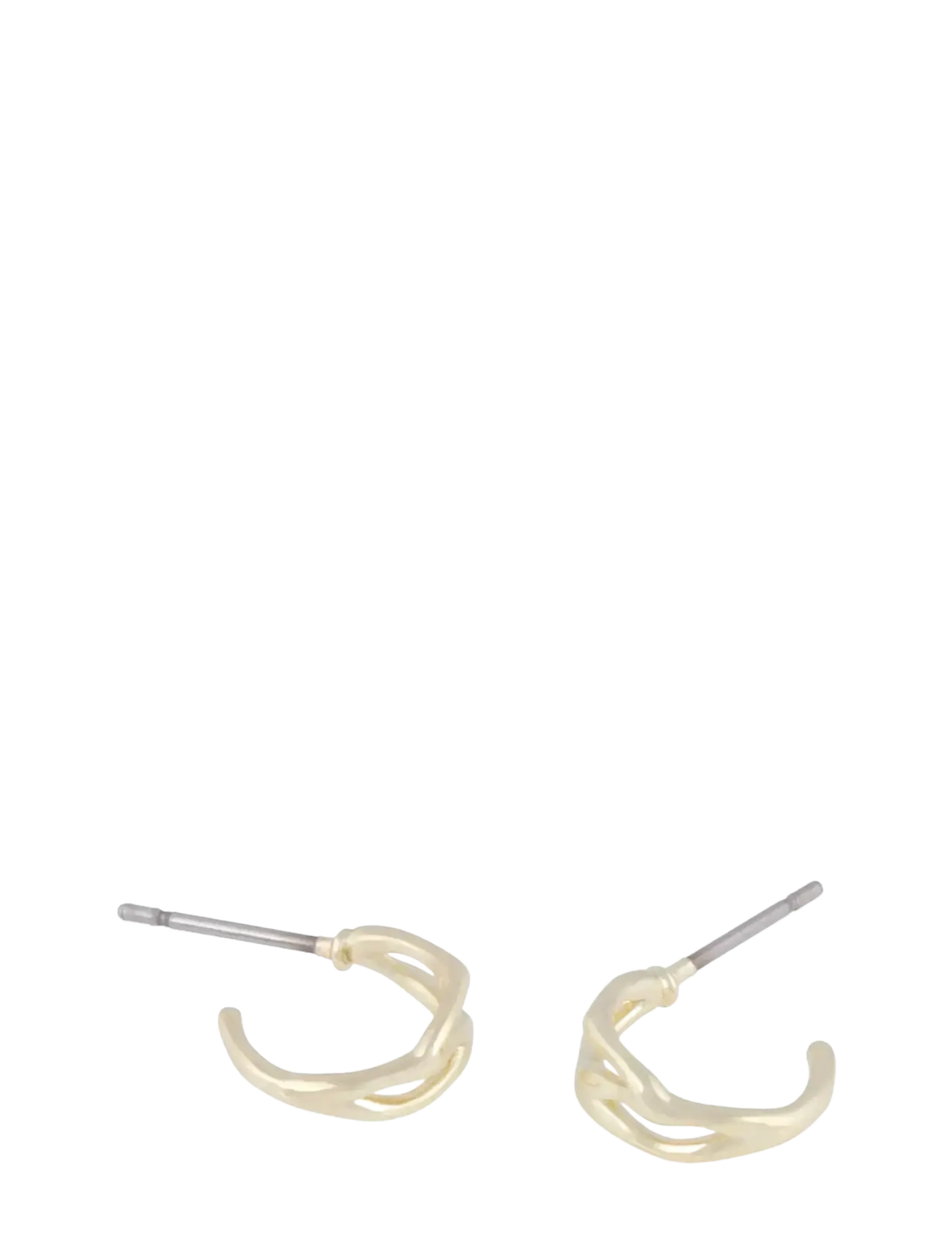 SNÖ of Sweden - Wave small pattern ear - hoops - plain g - 1
