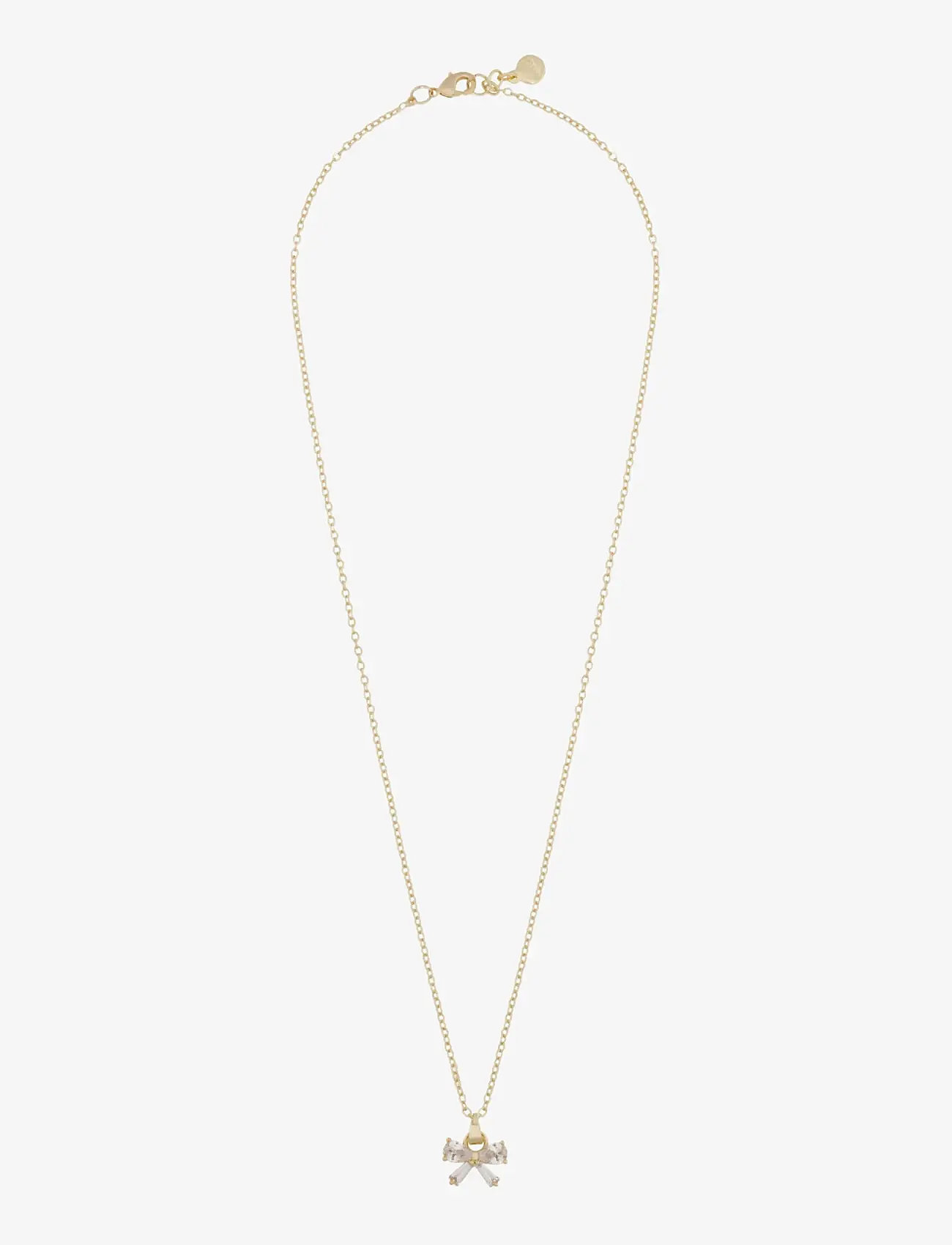 SNÖ of Sweden - Eira bow pendant neck 45 g/clear - 45 cm - halsketten - g/clear - 1
