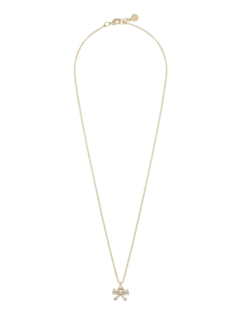 SNÖ of Sweden - Eira bow pendant neck 45 g/clear - 45 cm - halsketten - g/clear - 1